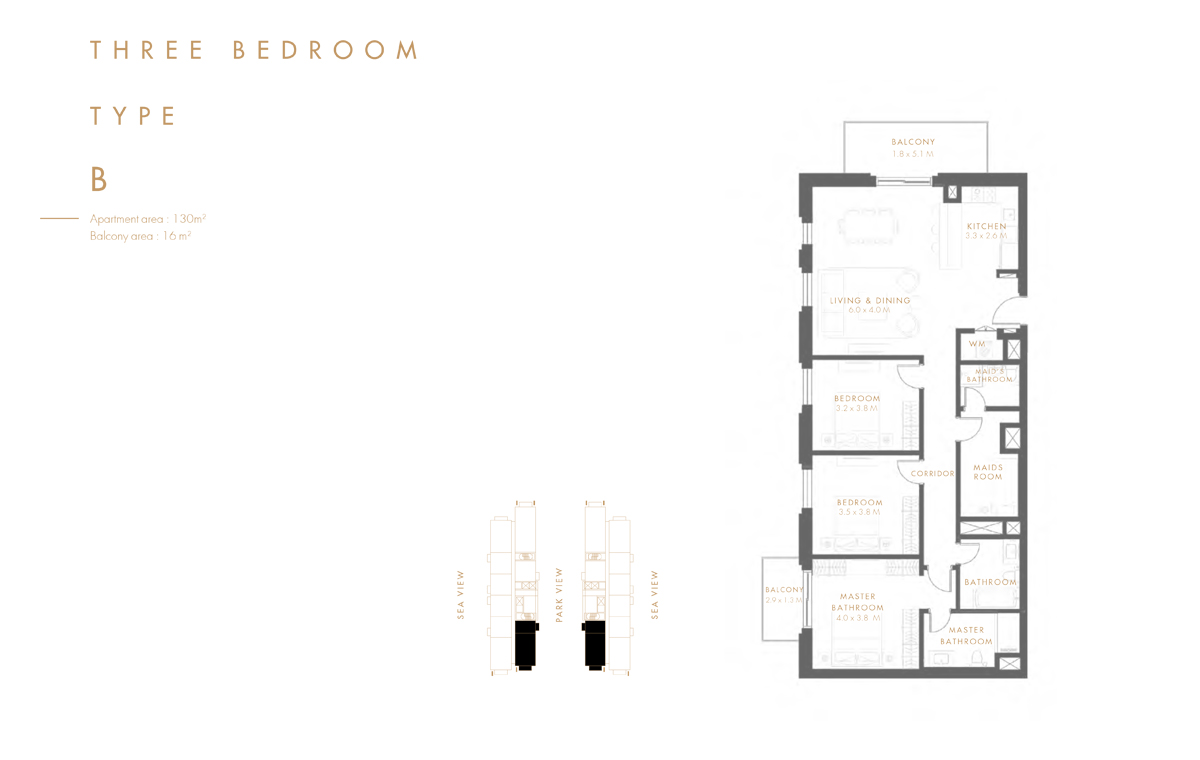 Aldar Reflection Towers floor plan 5