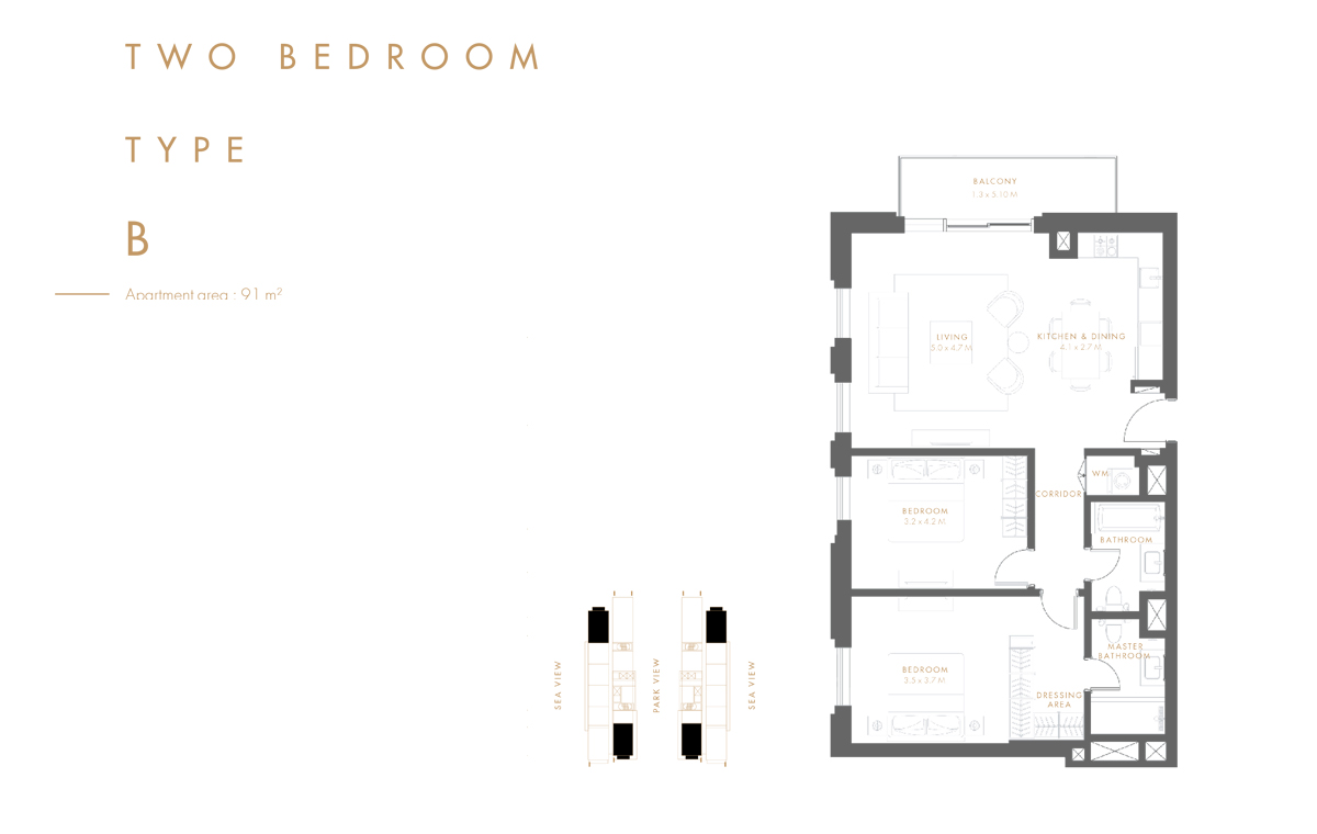 Aldar Reflection Towers floor plan 4