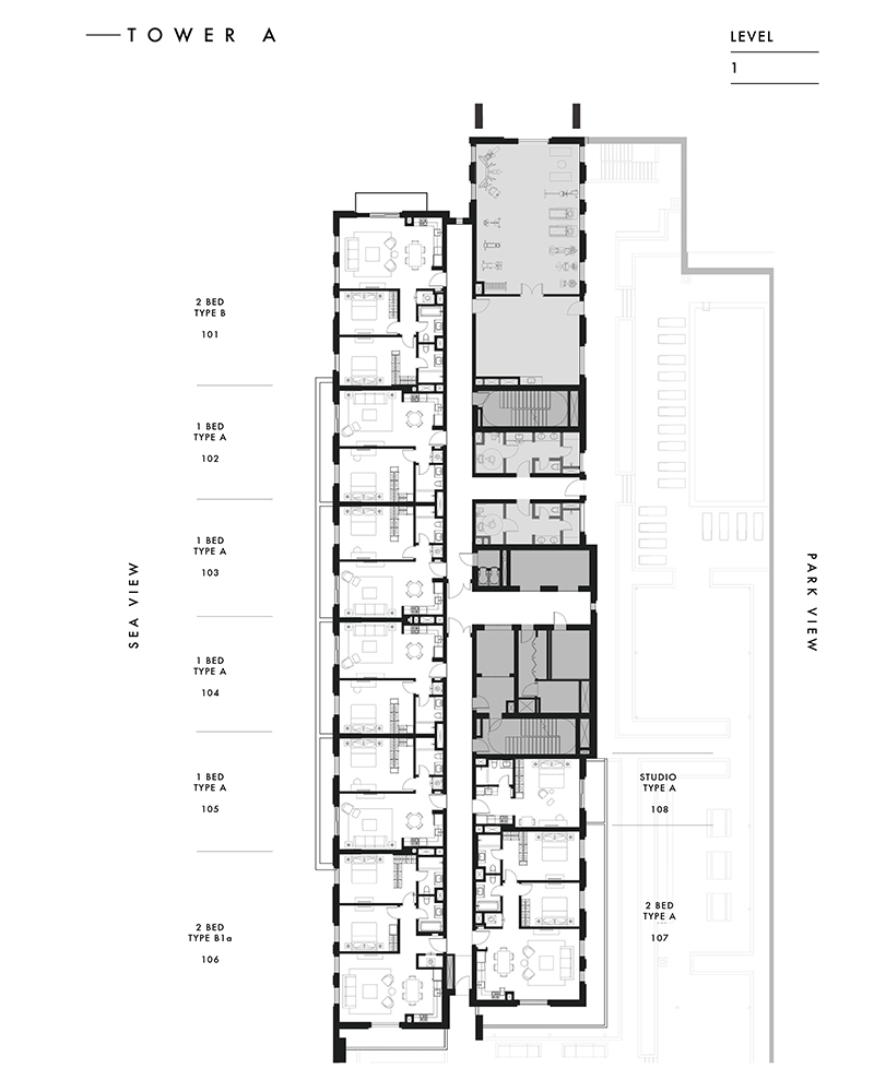 Aldar Reflection Towers floor plan 3