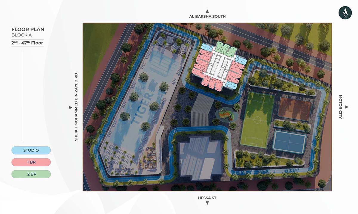 Ananda Towers at Motor City floor plan 3
