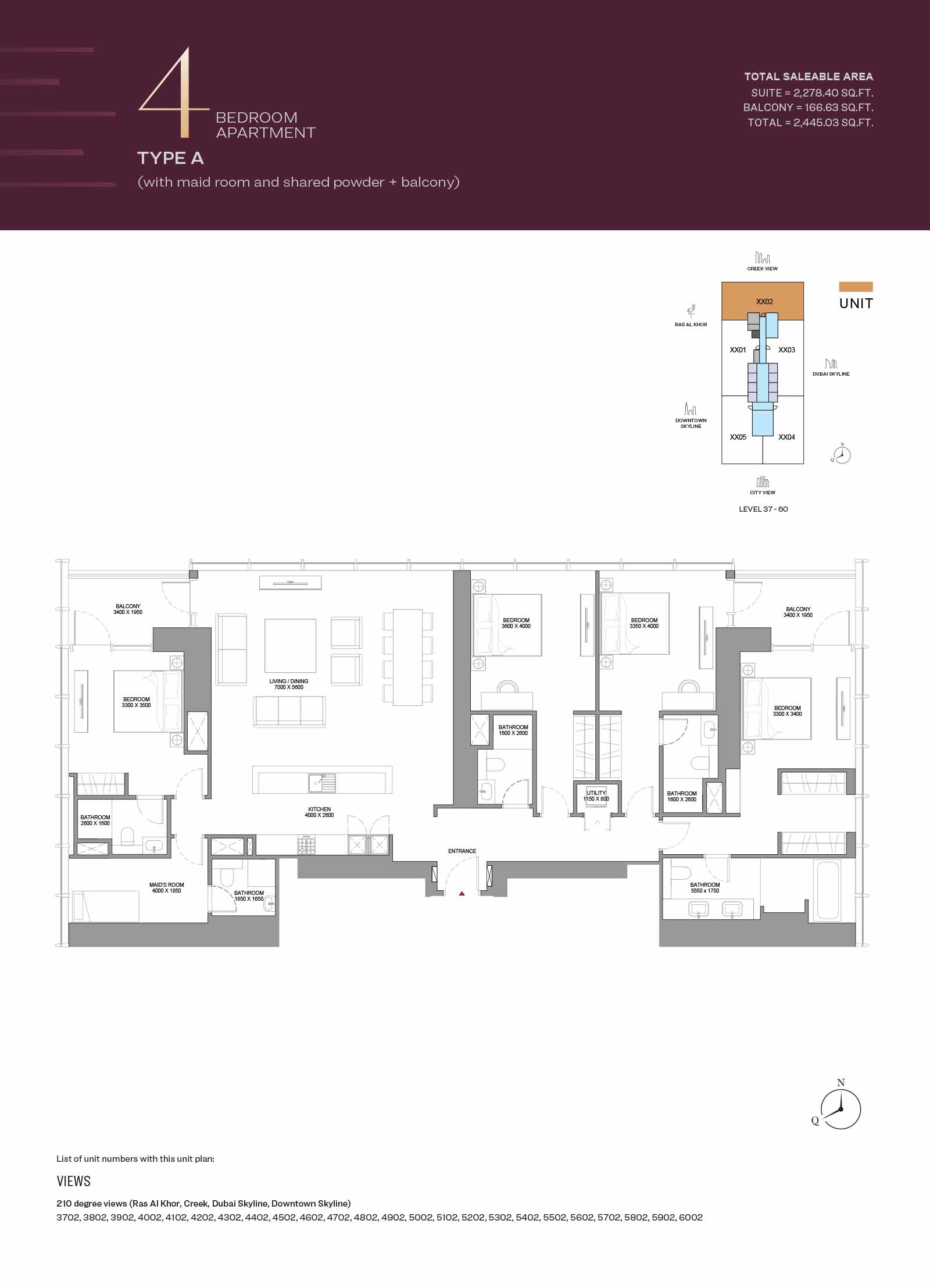 The Element at Sobha One floor plan 5