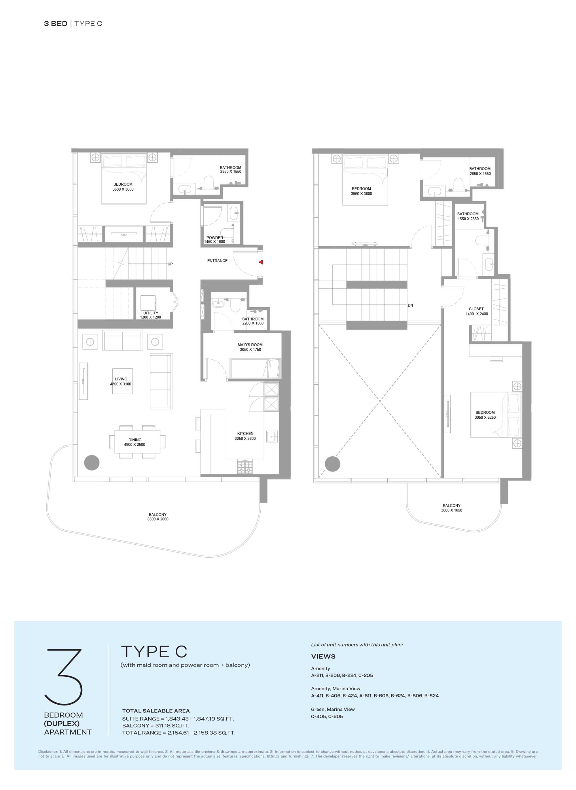 Sobha Bayside Marina Residences floor plan 4
