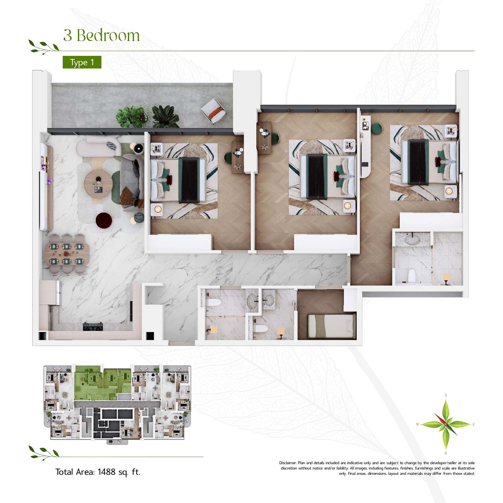Vega at Dubai Sports City floor plan 5