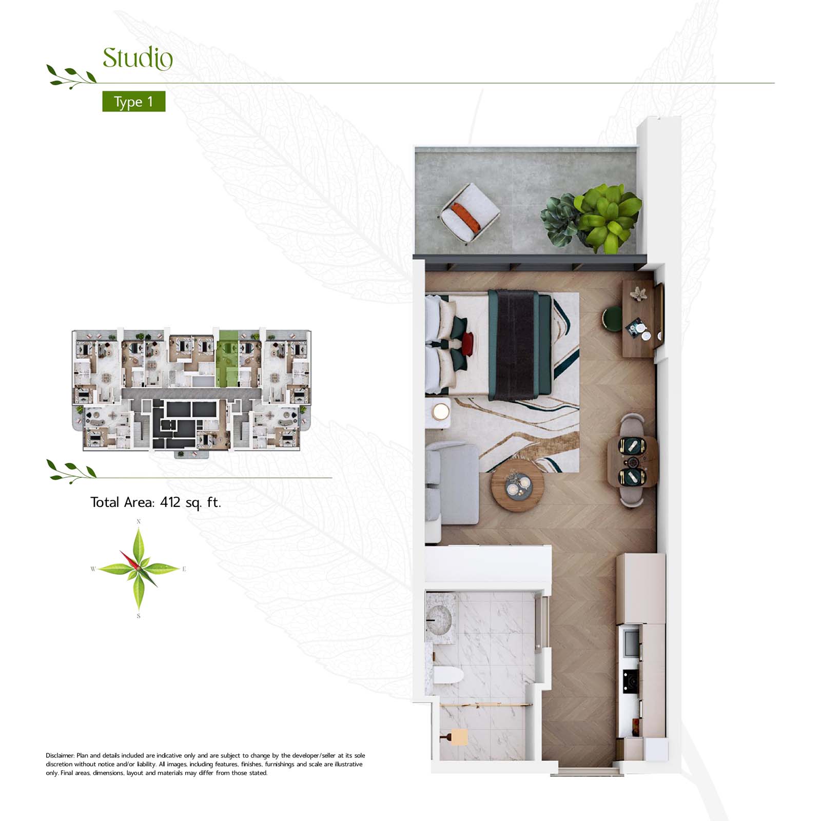Vega at Dubai Sports City floor plan 1