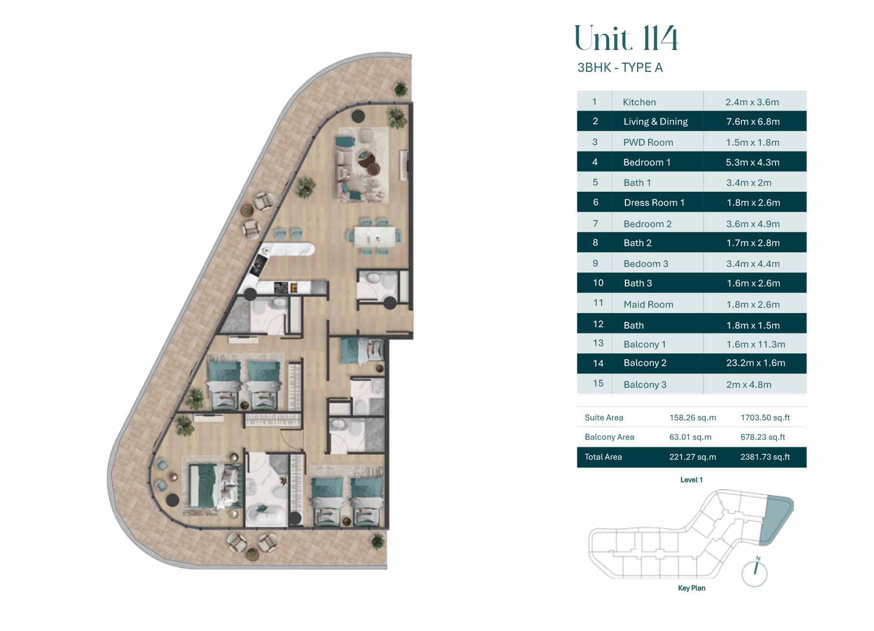 Pelagia at Al Marjan floor plan 4