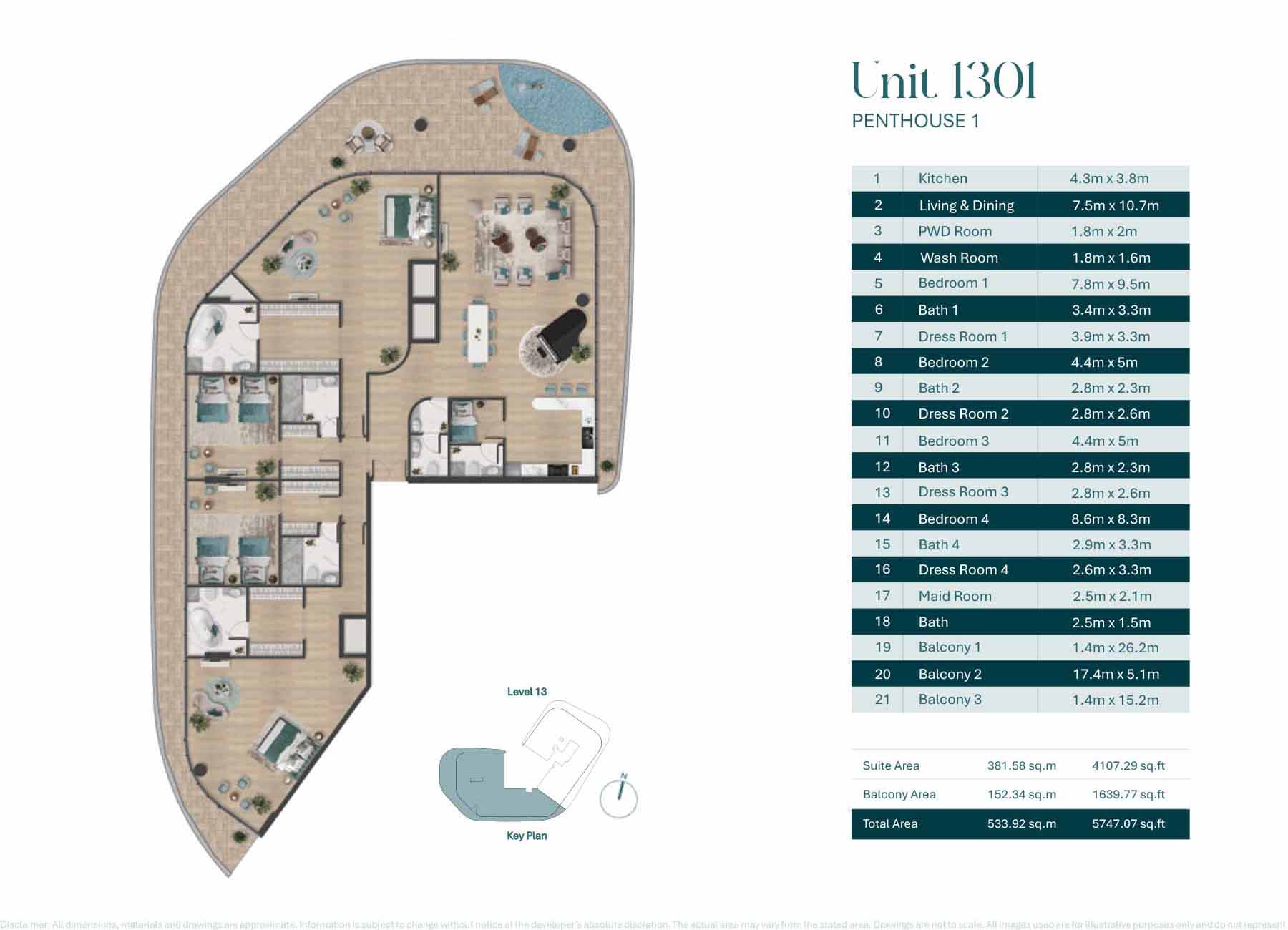 Pelagia at Al Marjan floor plan 5