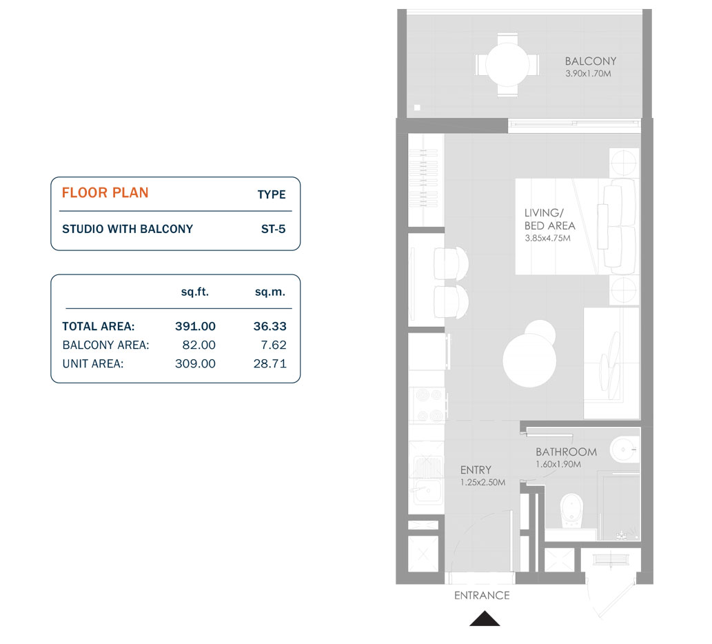 MAG Eye Apartments floor plan 1