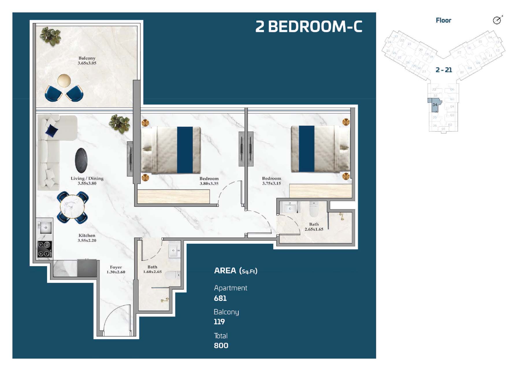 Timez by Danube floor plan 5
