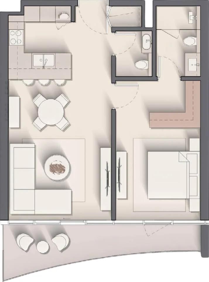 The Elysian floor plan 1