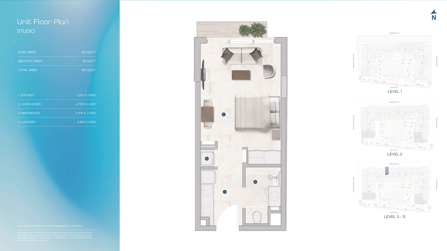 Sola Residences at Wasl Gate floor plan 1