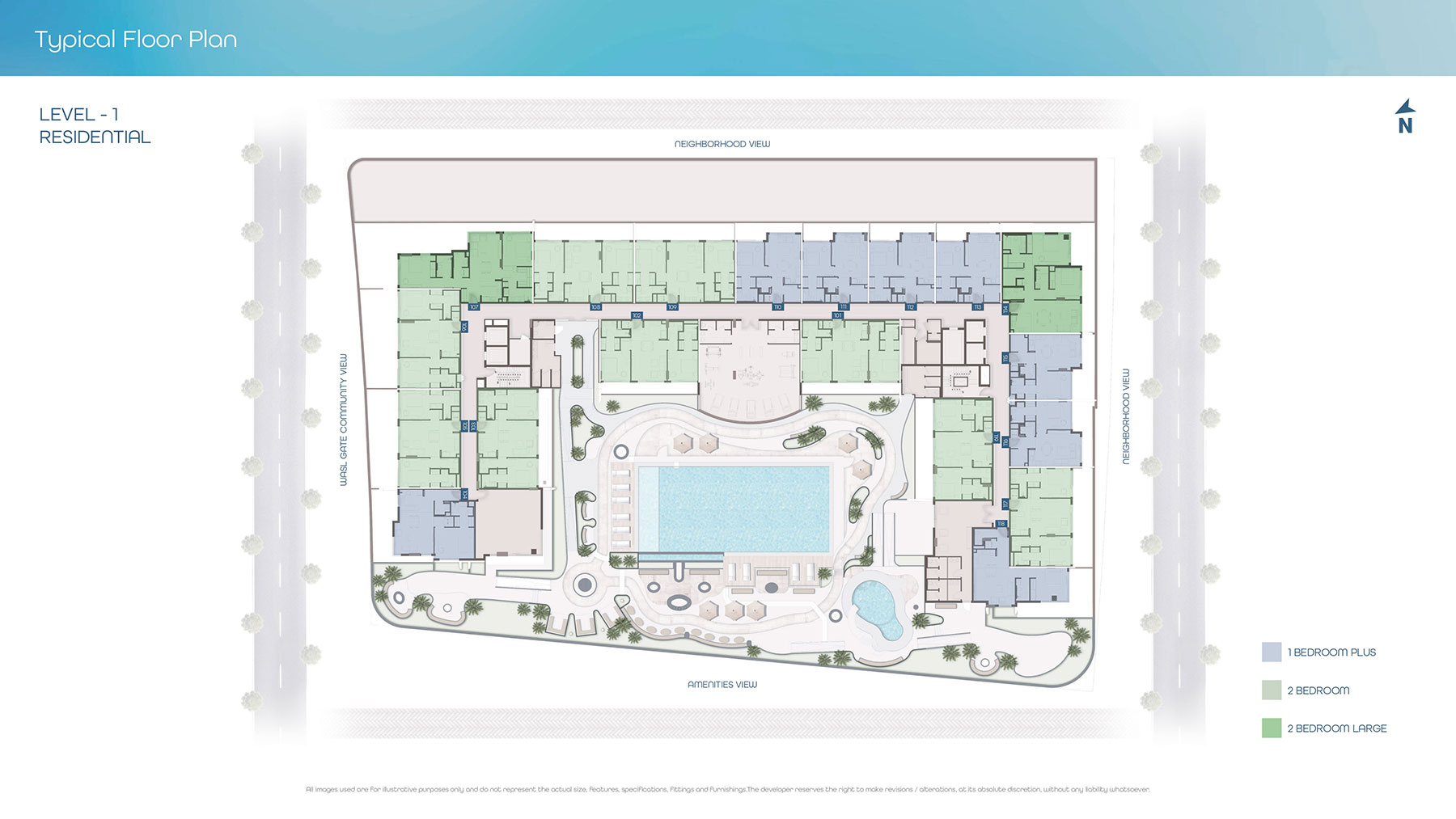 Sola Residences at Wasl Gate floor plan 3