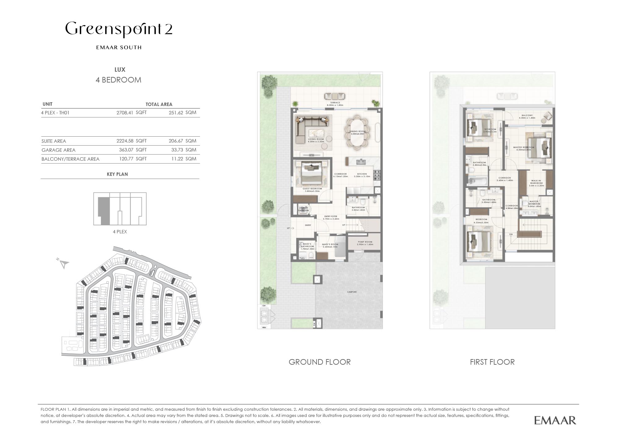 Greenspoint 2 at Emaar South floor plan 2