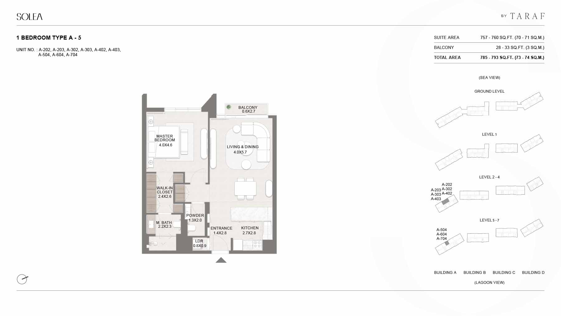 Solea at Saadiyat Island floor plan 1