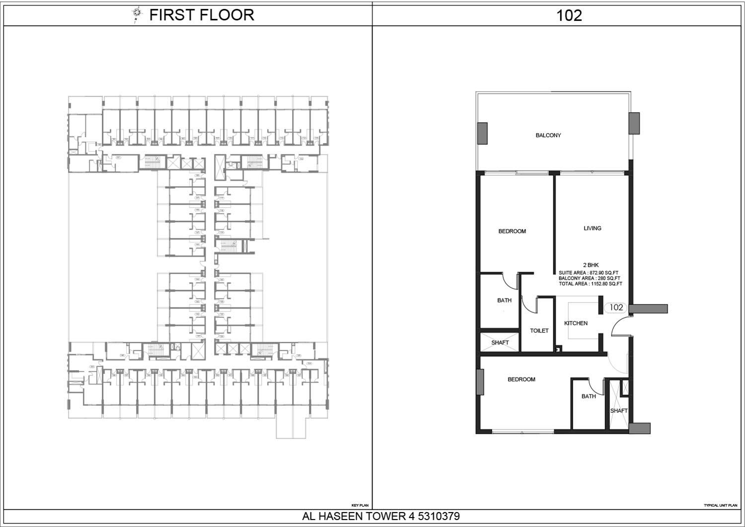 Al Haseen Residences 4 floor plan 3