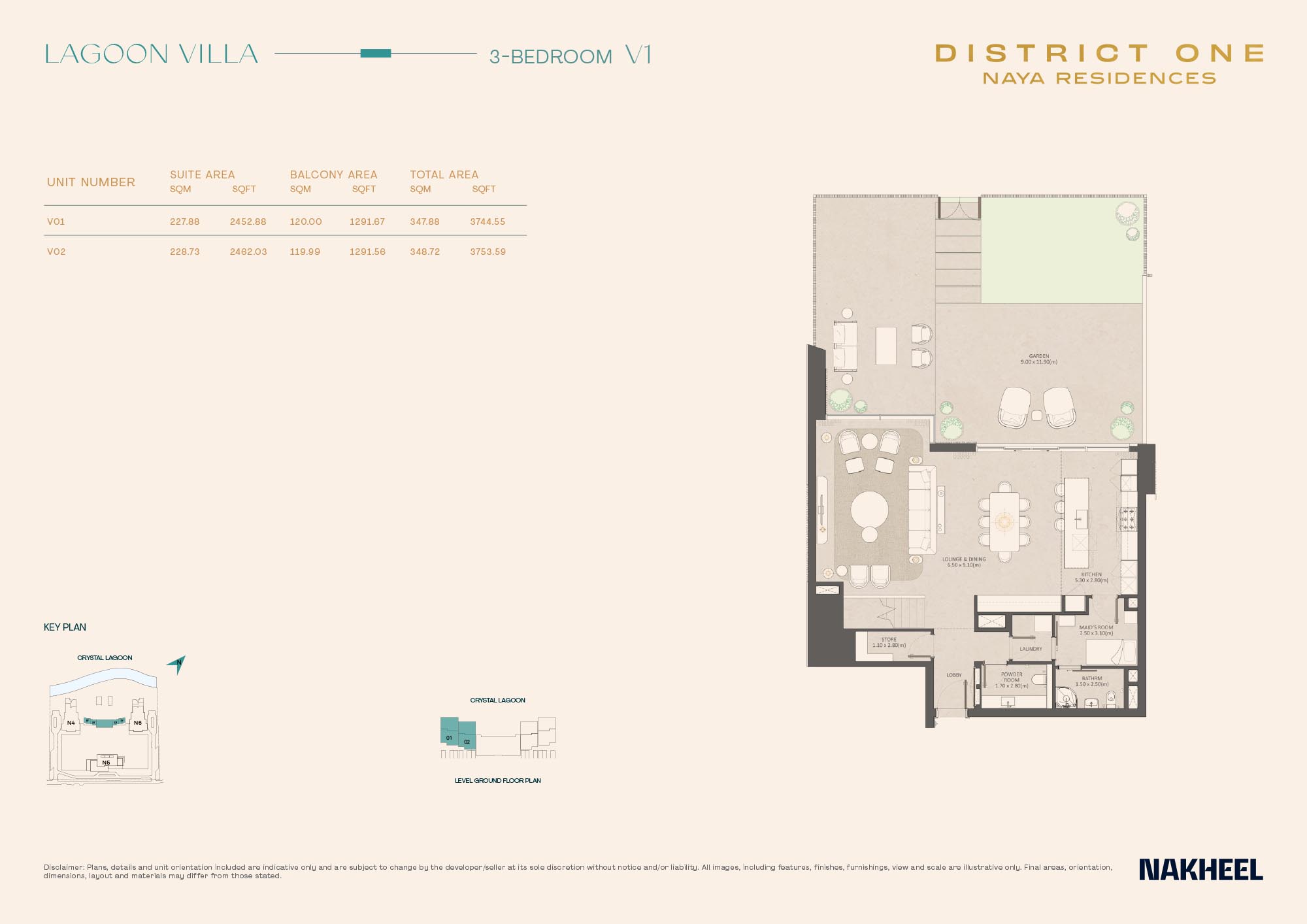 Naya Residences at District One floor plan 4