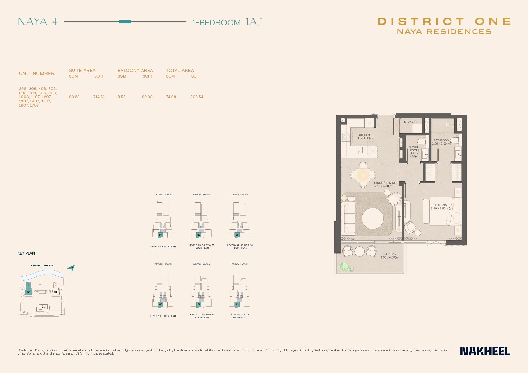 Naya Residences at District One floor plan 1