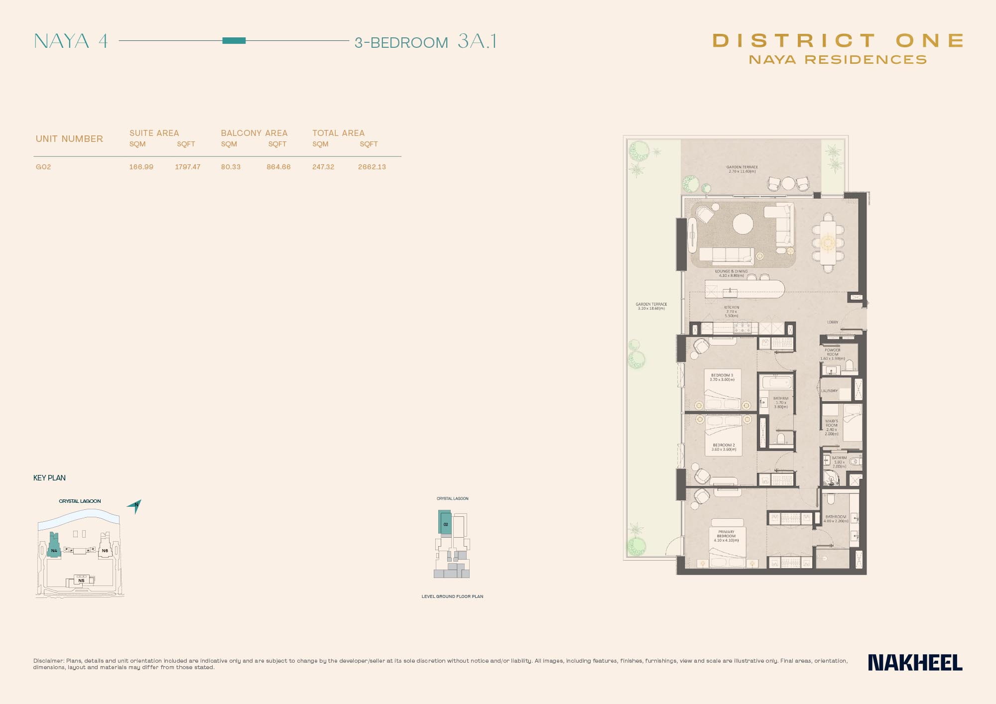 Naya Residences at District One floor plan 3