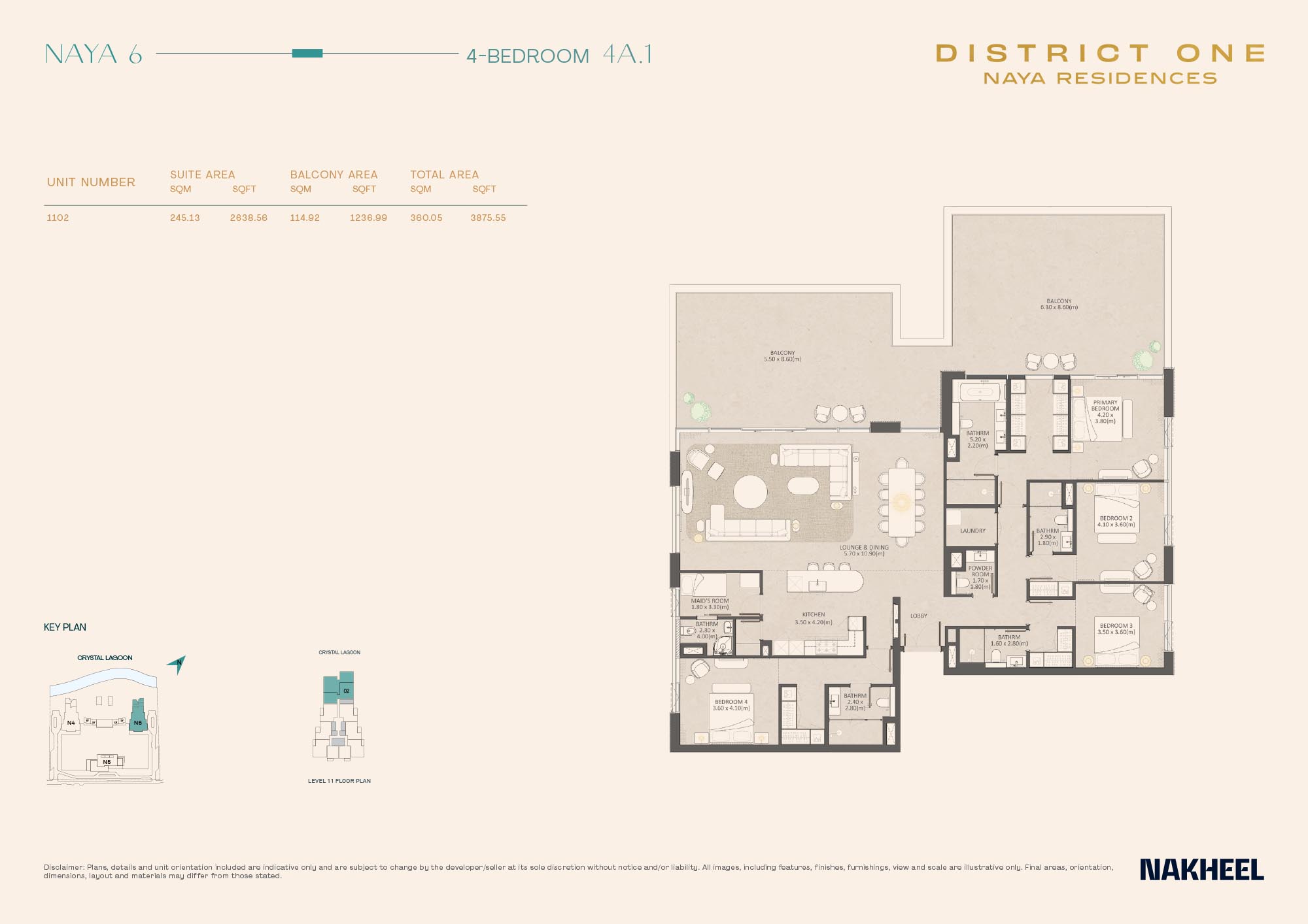 Naya Residences at District One floor plan 5