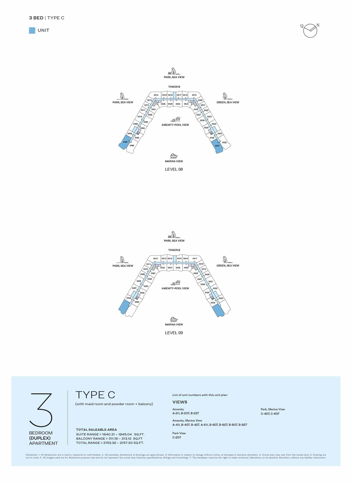 Sobha Pierside Marina Residences floor plan 4