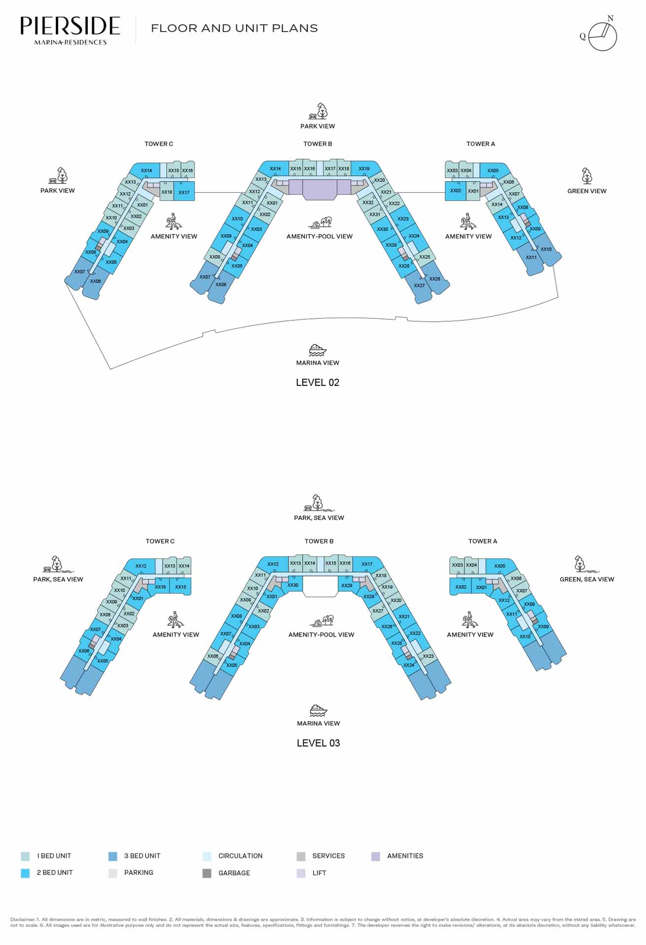 Sobha Pierside Marina Residences floor plan 2