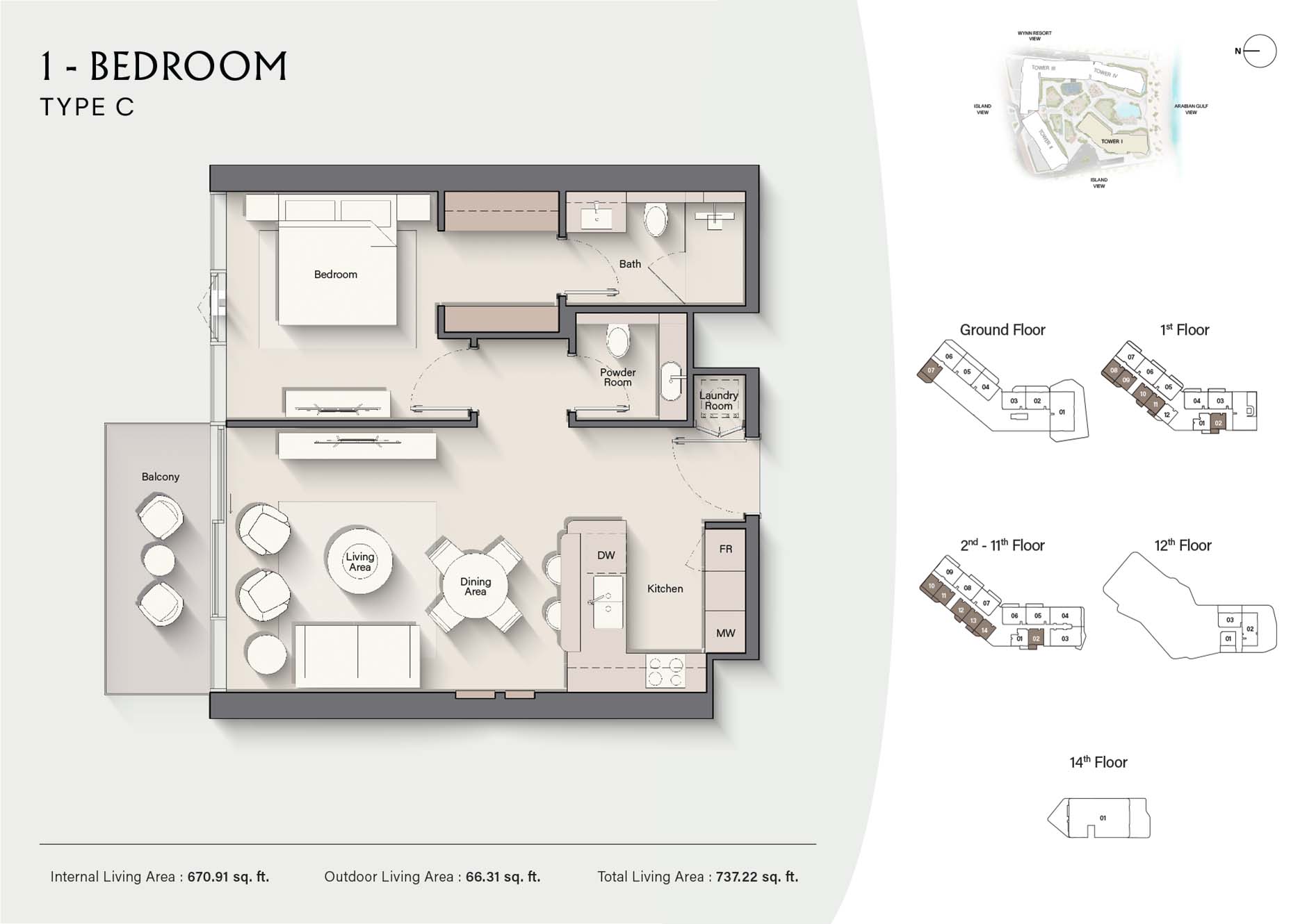 Costa Mare at Al Marjan floor plan 2