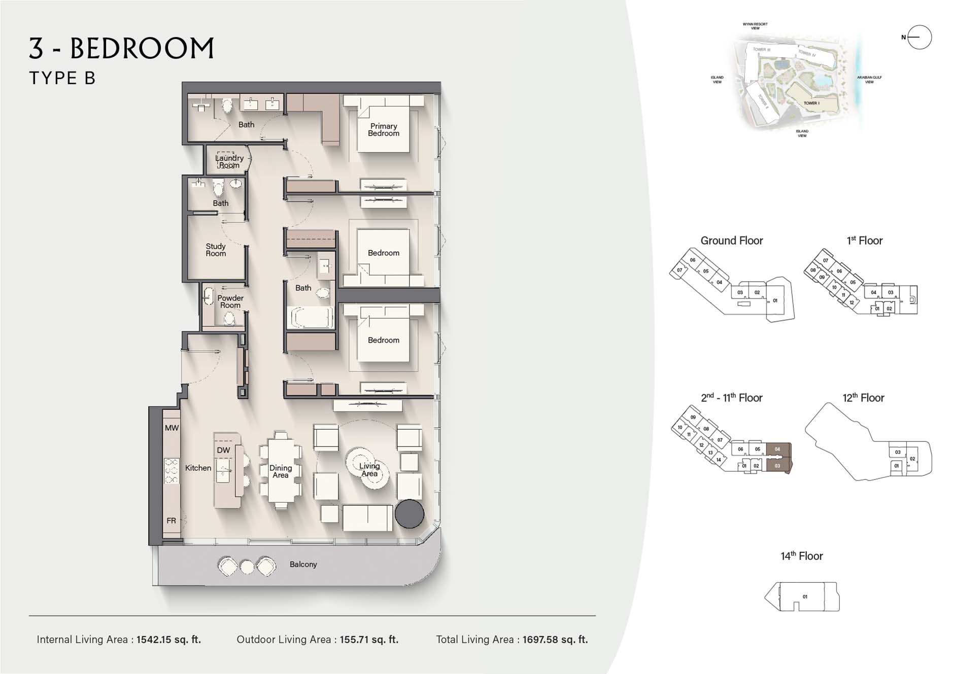 Costa Mare at Al Marjan floor plan 7