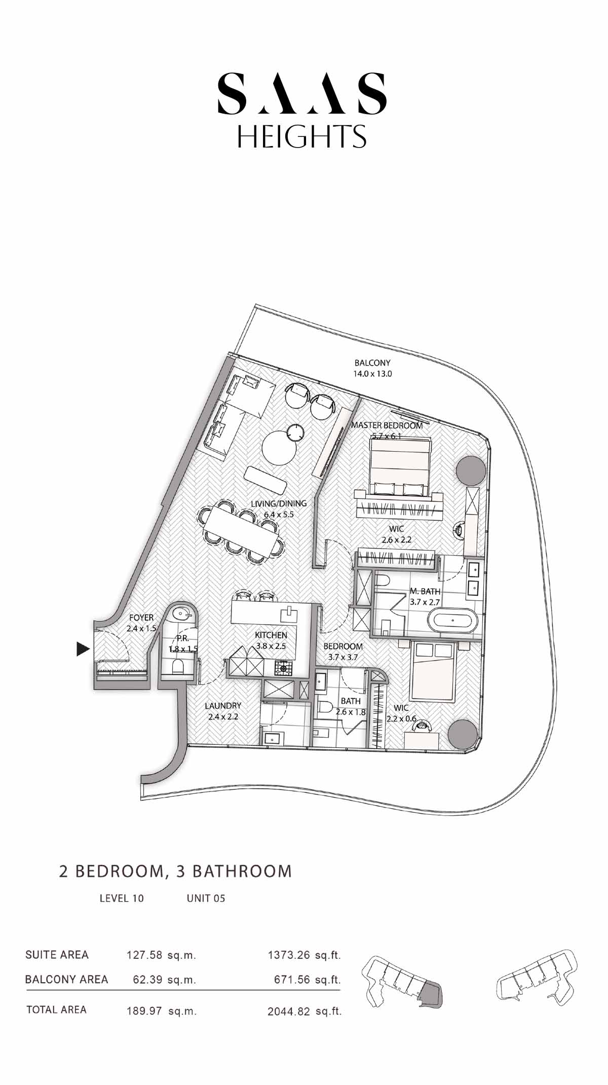 SAAS Heights at Al Reem floor plan 2