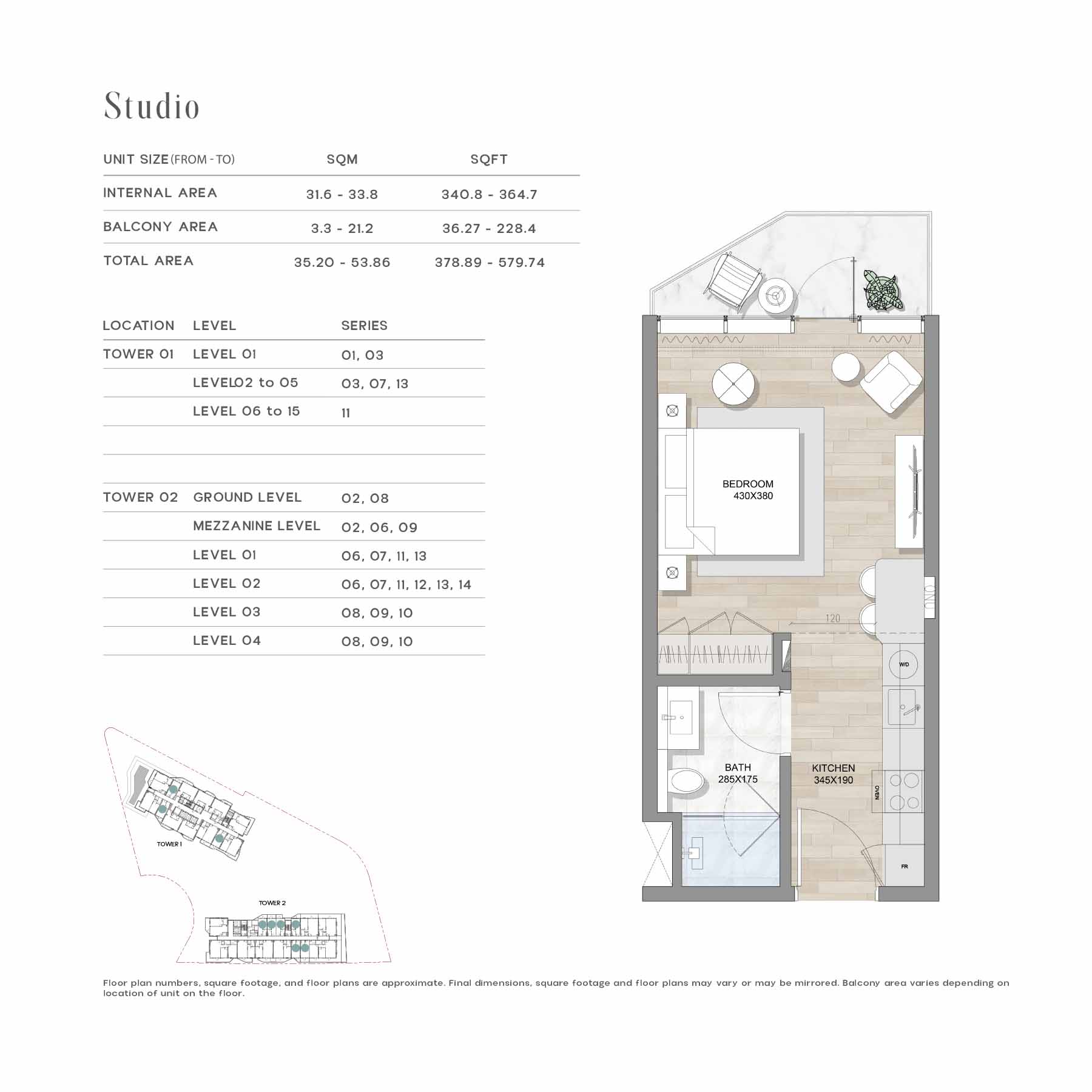 SKAI at Mina Al Arab floor plan 1