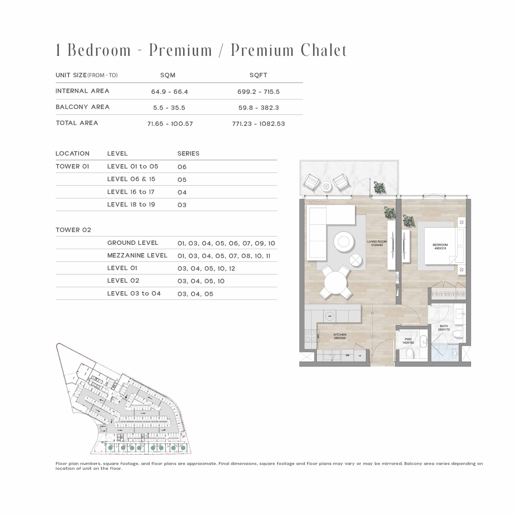 SKAI at Mina Al Arab floor plan 3