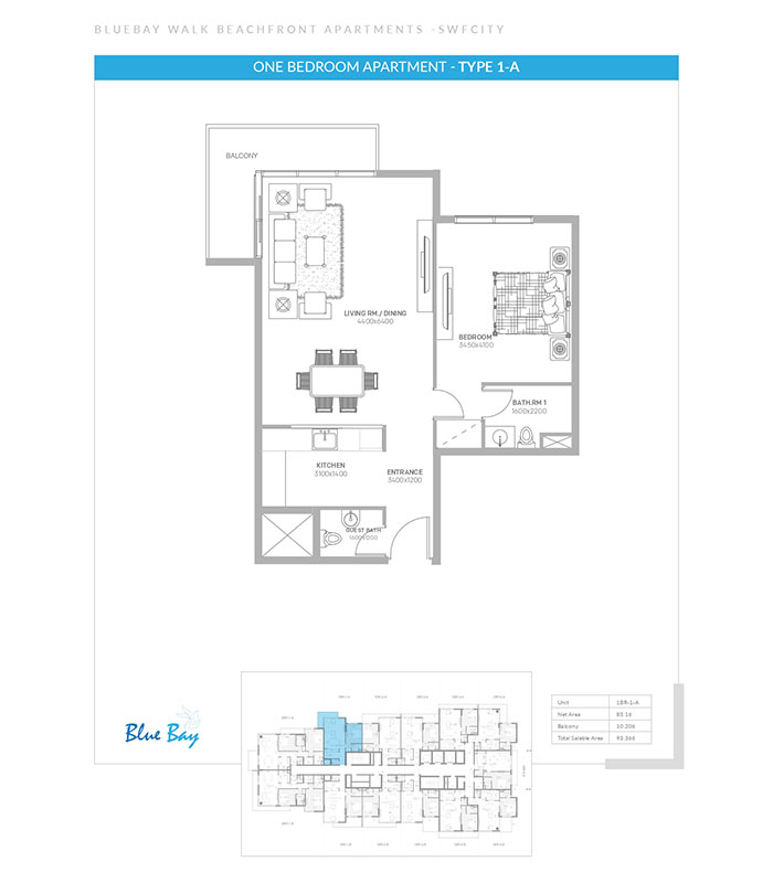 Bluebay walk floor plan 1
