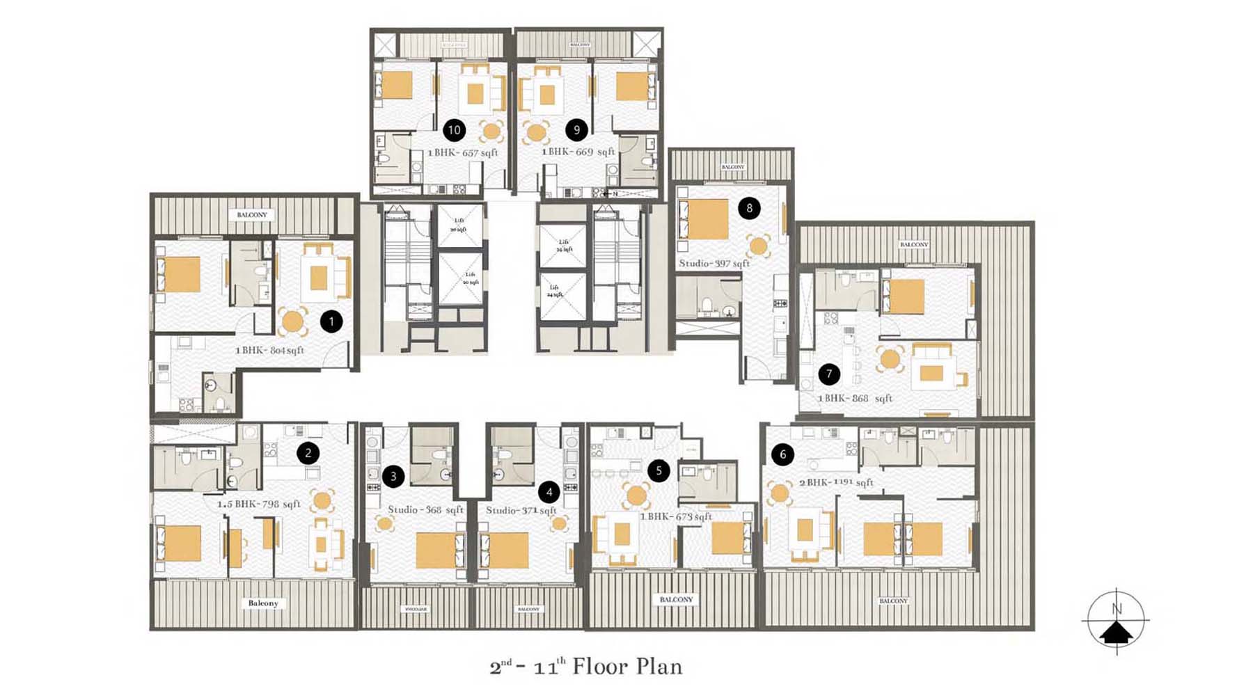 Ashwood Residences at JVT floor plan 3