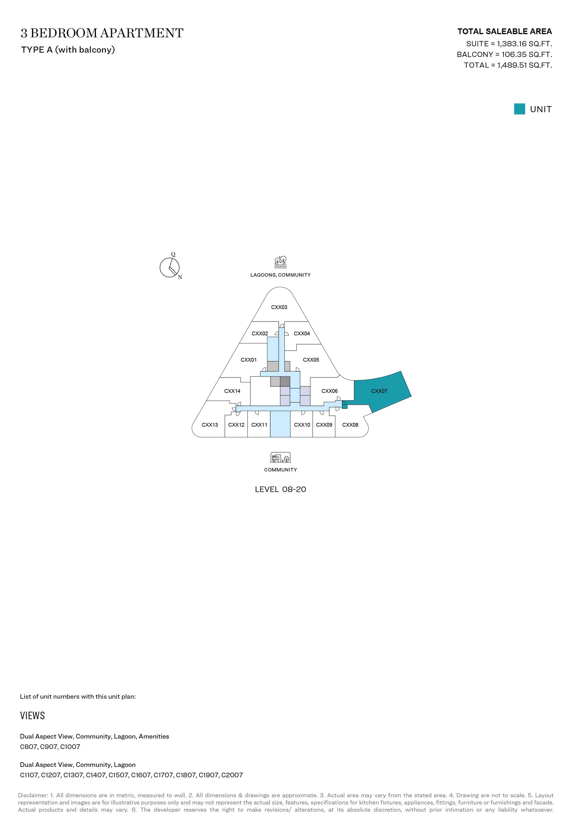 Skyvue Spectra at Sobha Hartland 2 floor plan 4