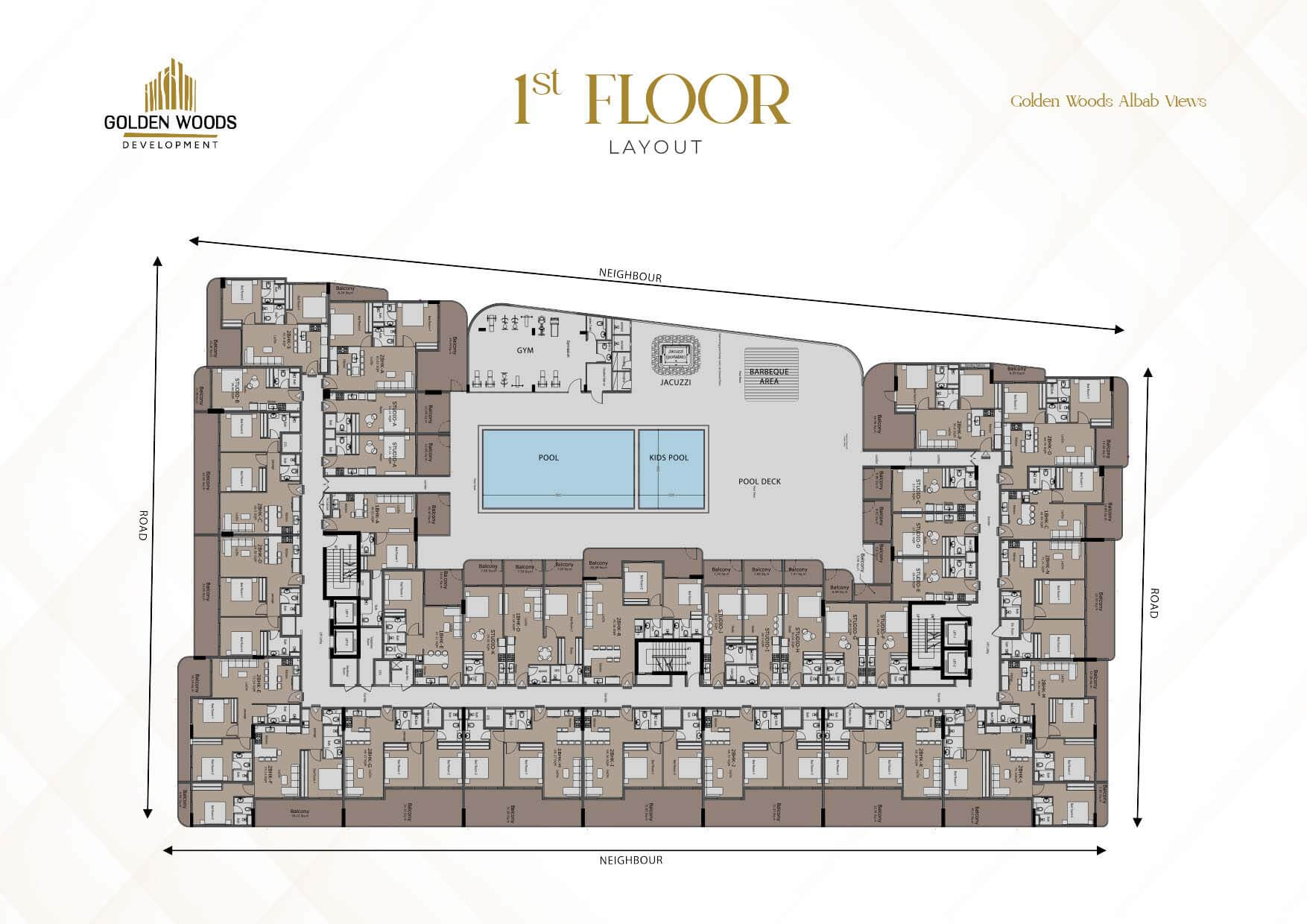 Golden Woods Albab Views floor plan 1