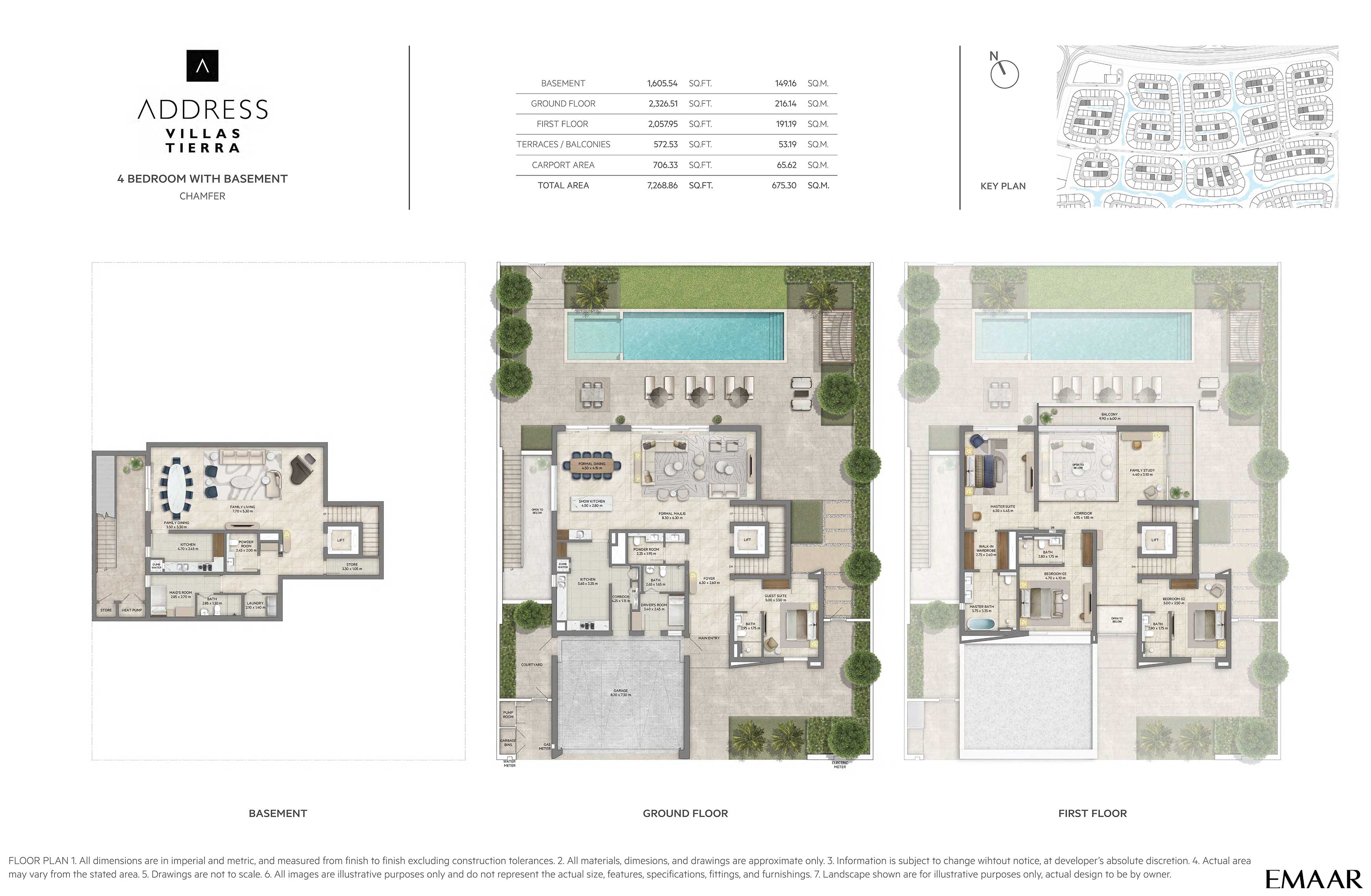 Address Villas Tierra at The Oasis floor plan 1
