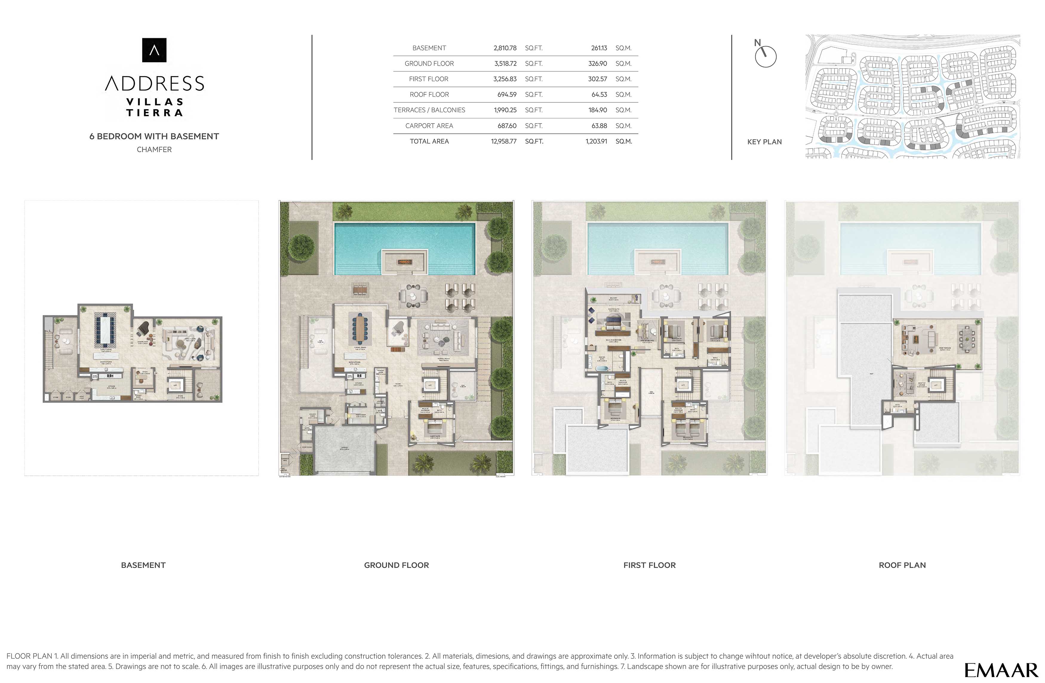 Address Villas Tierra at The Oasis floor plan 3