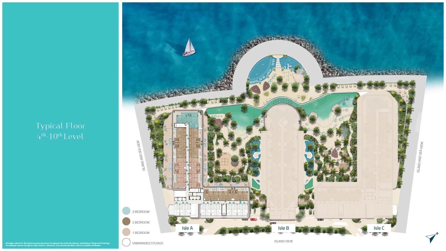 Trio Isle at Al Marjan floor plan 2