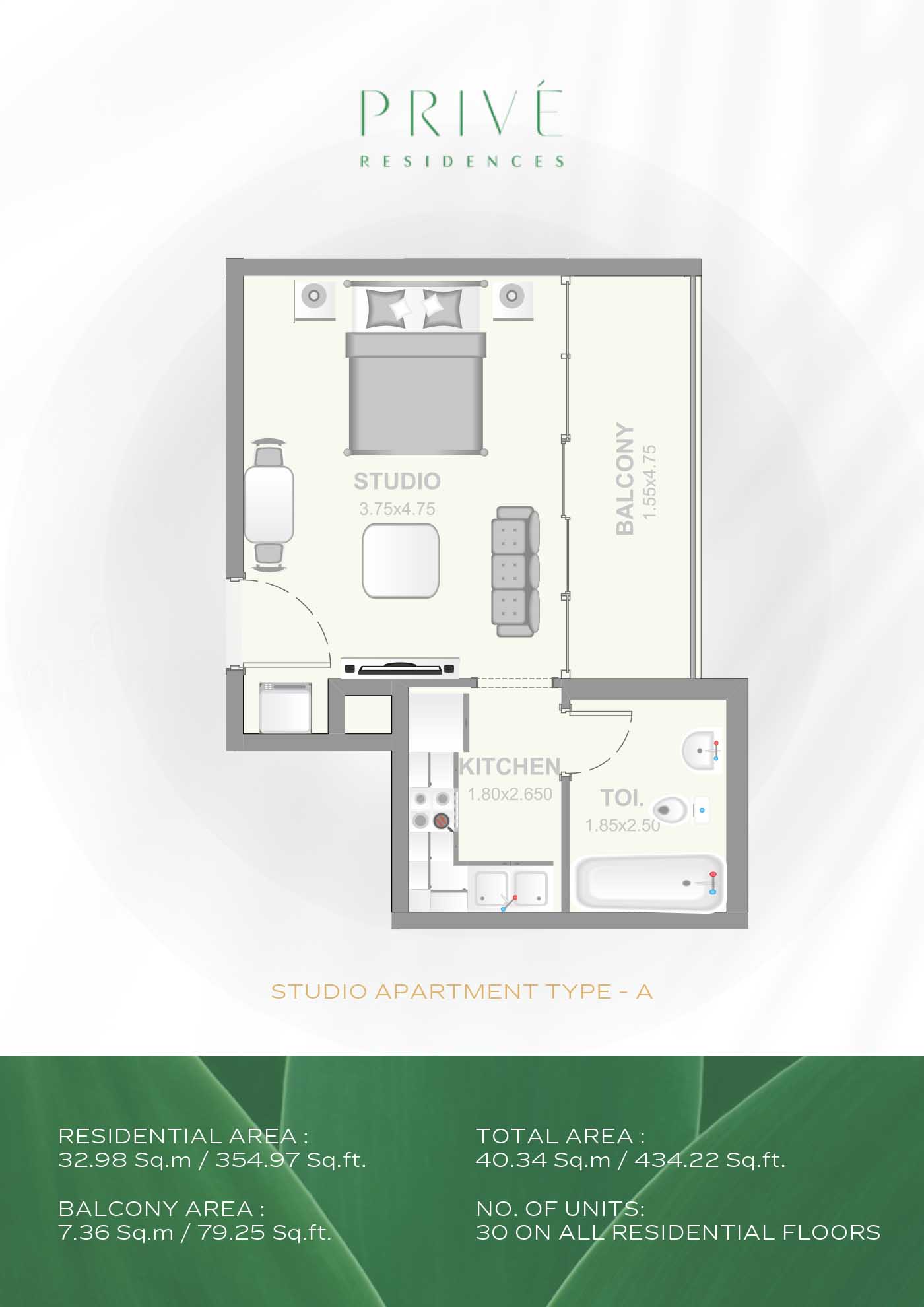 Prive Residence floor plan 1