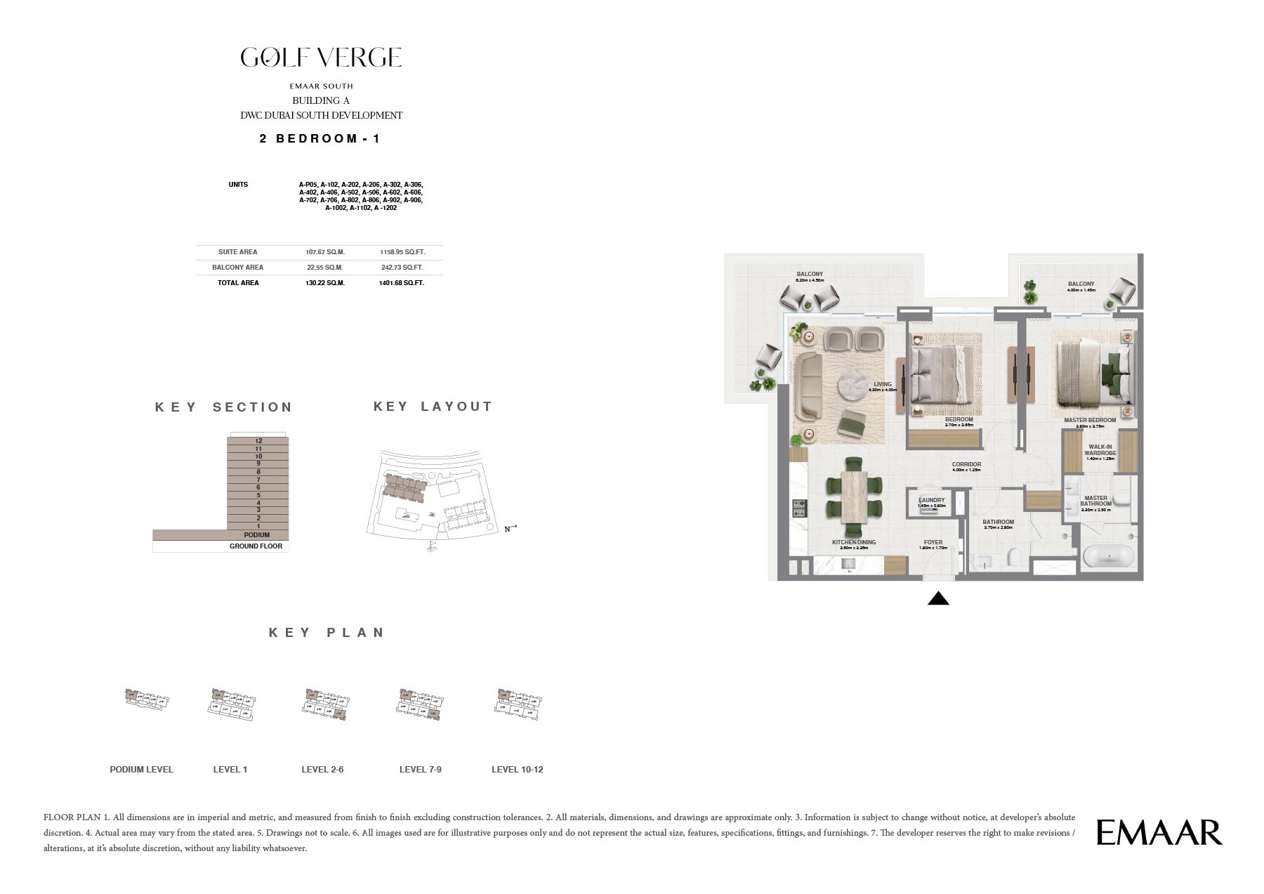 Golf Verge at Emaar South floor plan 2