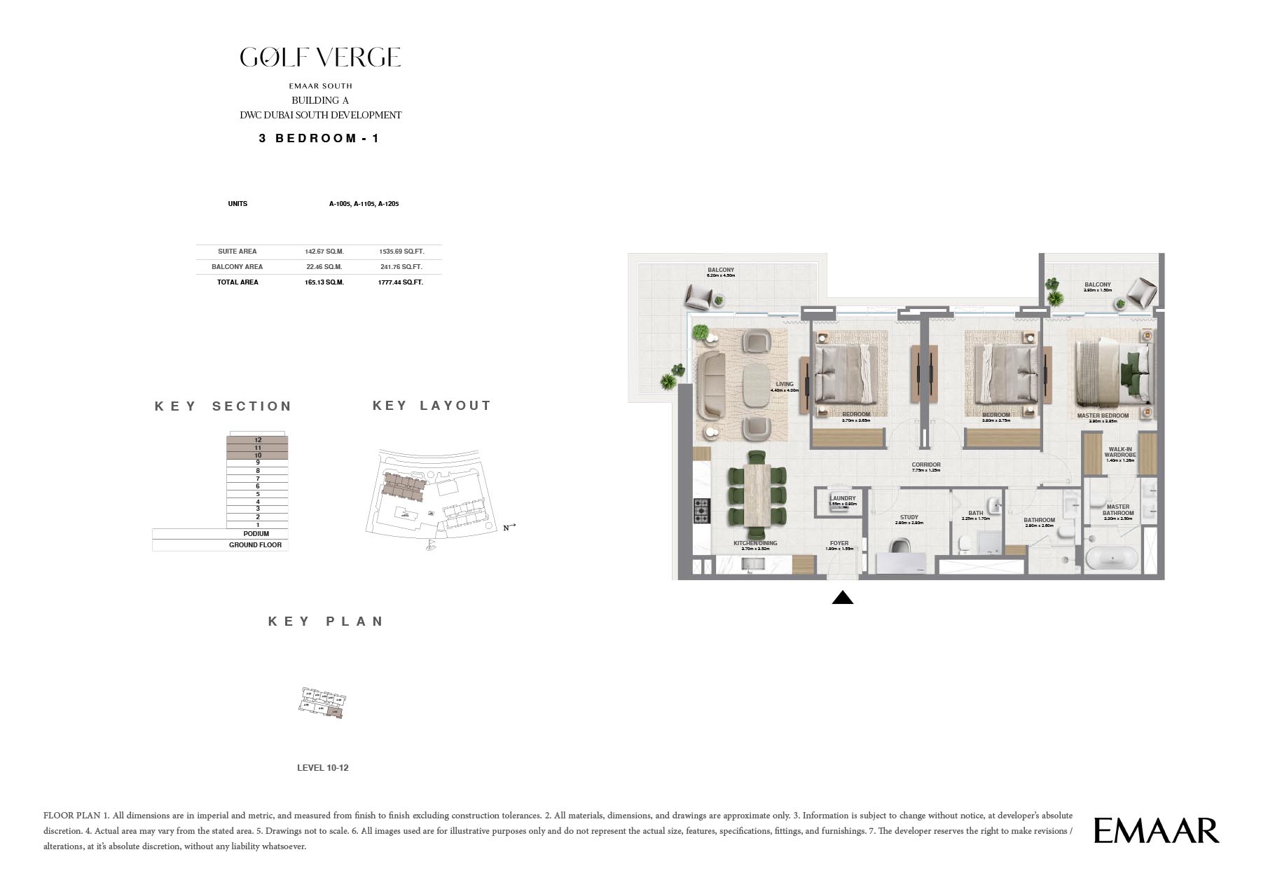 Golf Verge at Emaar South floor plan 3