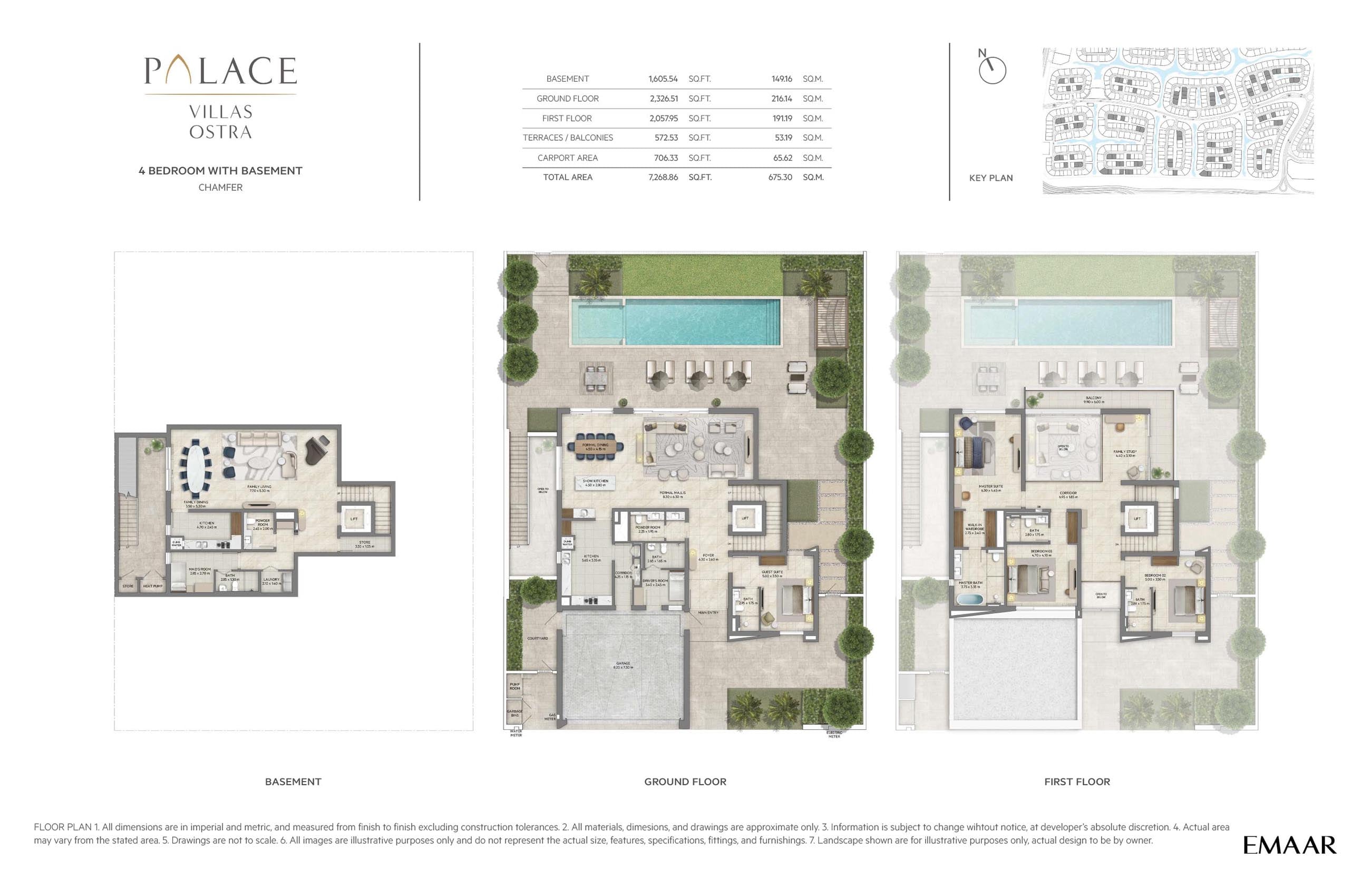 Palace Villas Ostra at The Oasis floor plan 1
