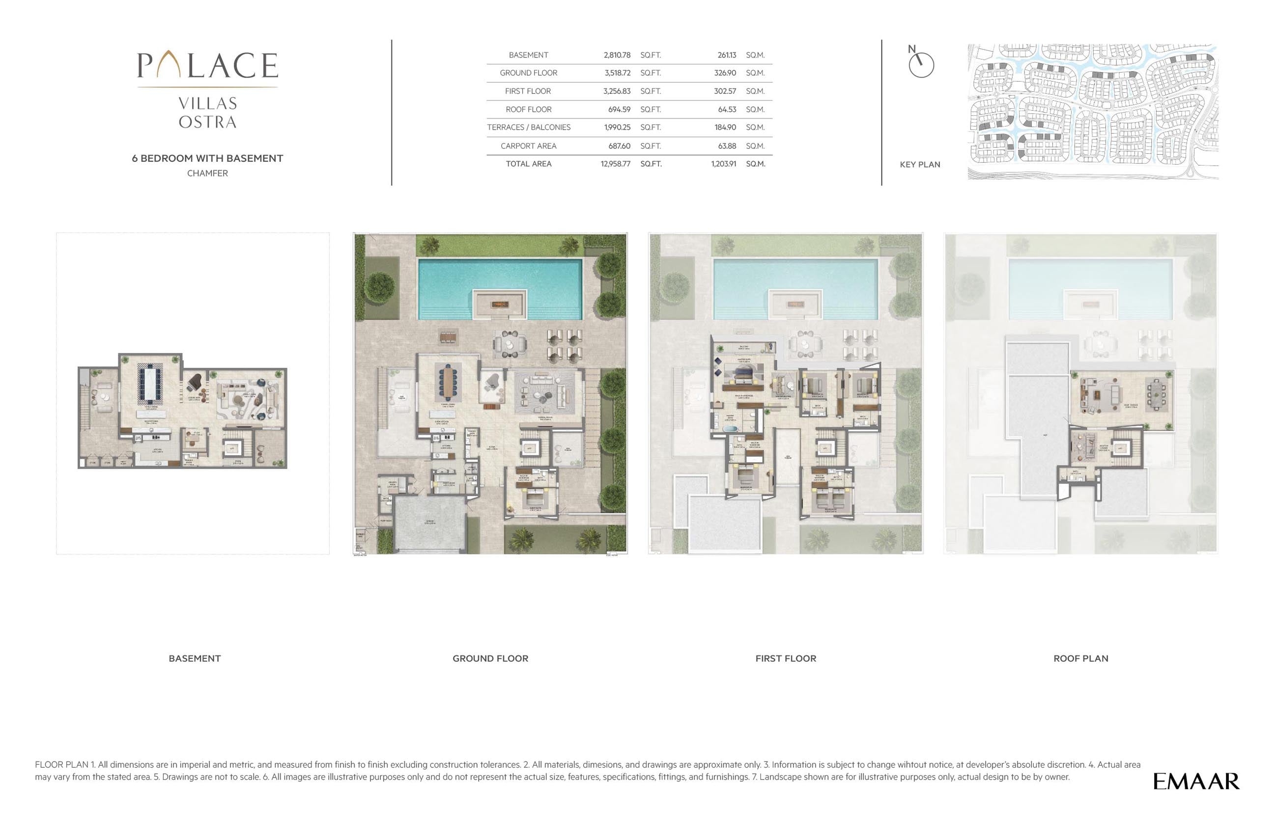 Palace Villas Ostra at The Oasis floor plan 3