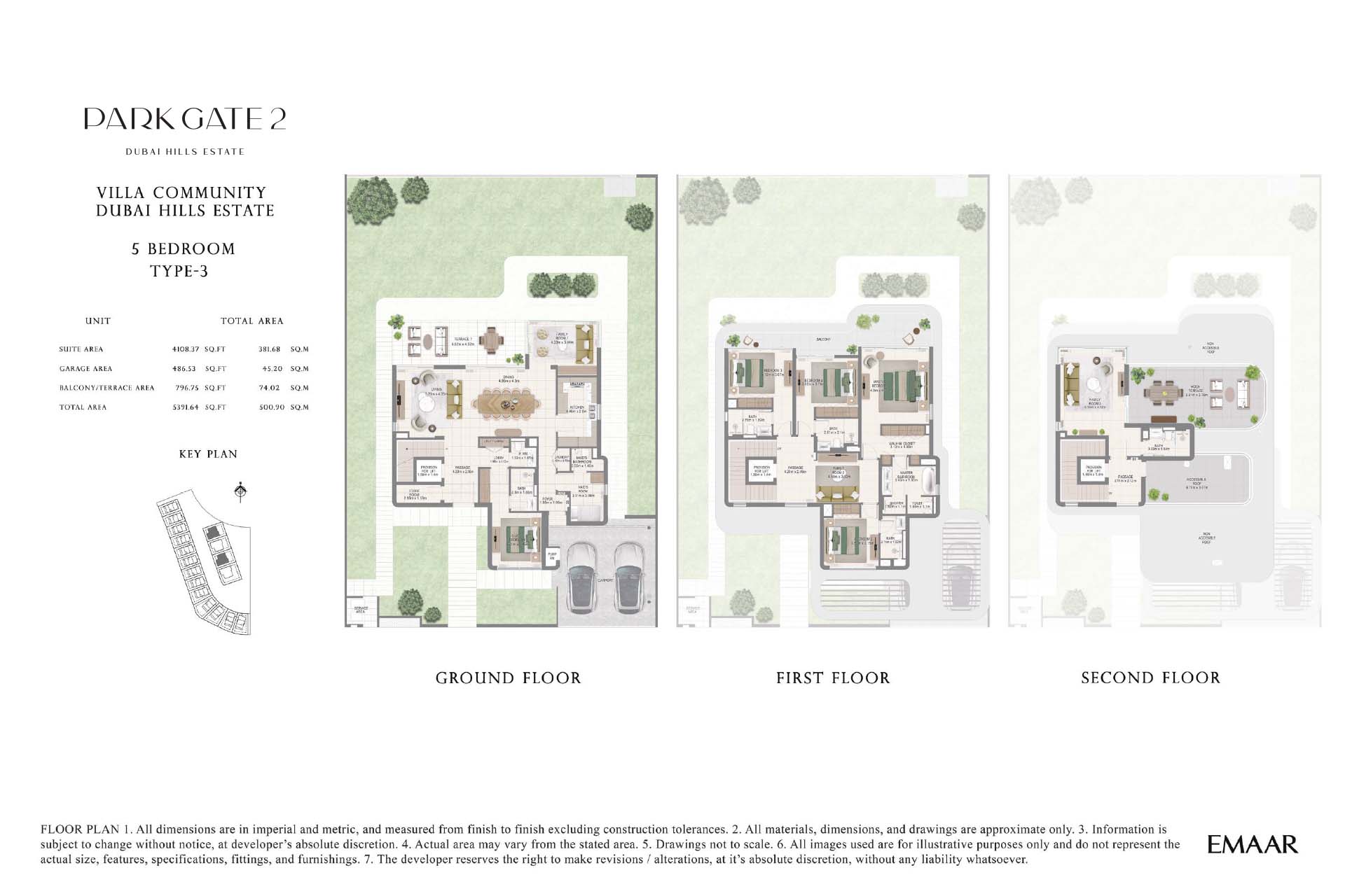 Park Gate 2 at Dubai Hills Estate floor plan 2