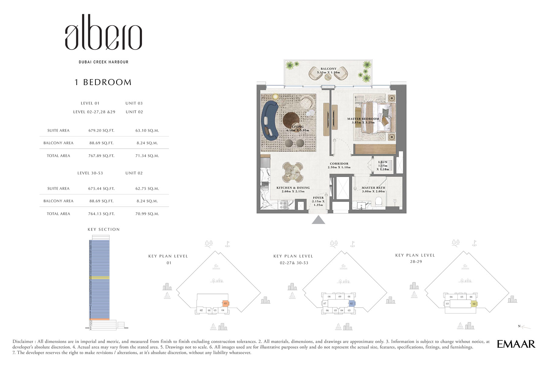 Albero at Dubai Creek Harbour floor plan 1