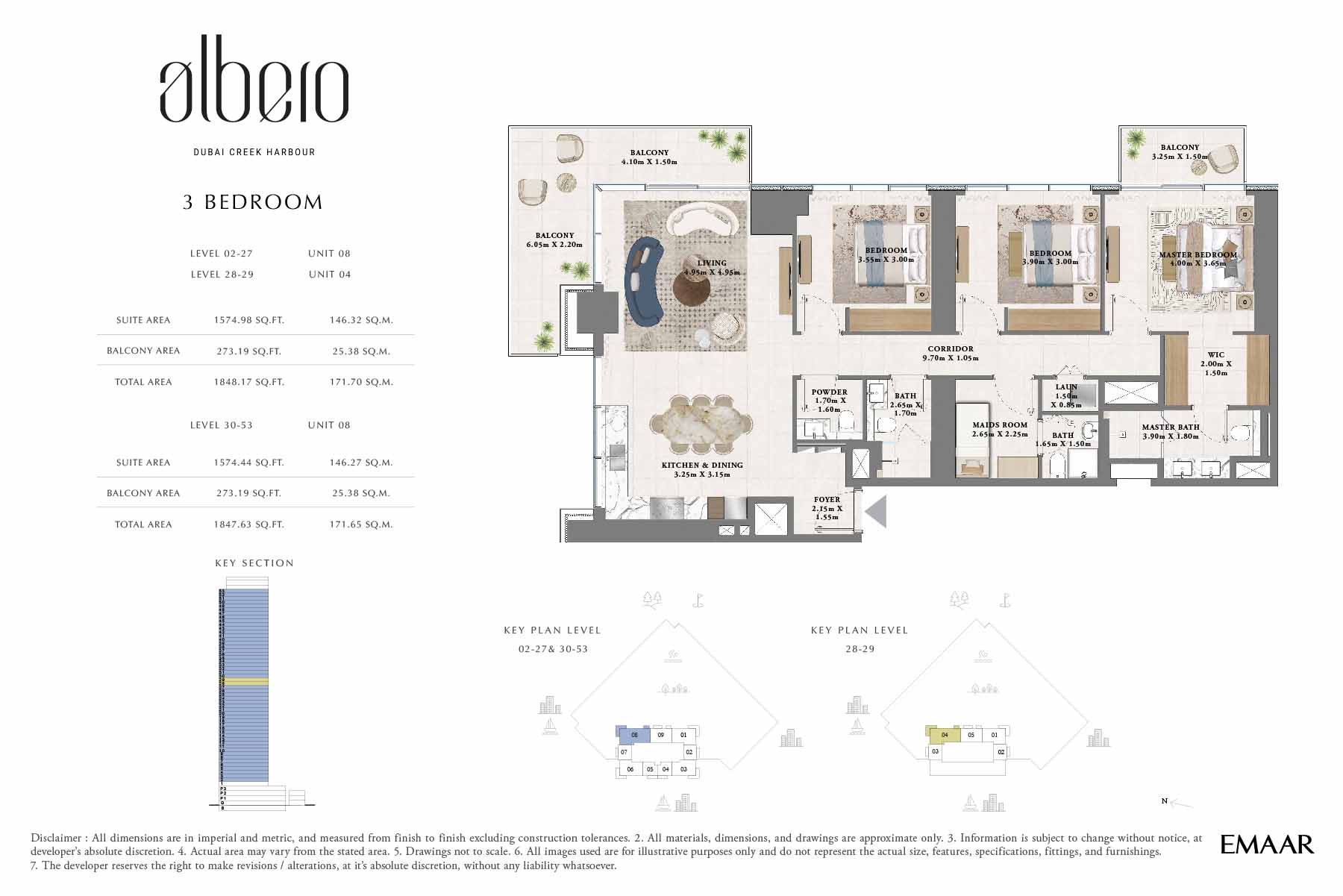 Albero at Dubai Creek Harbour floor plan 3
