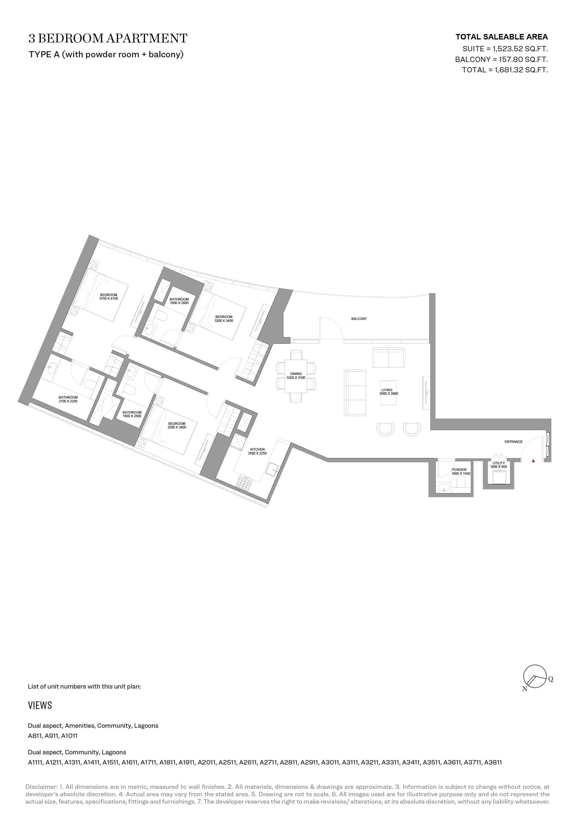 Skyvue Stellar at Sobha Hartland 2 floor plan 4