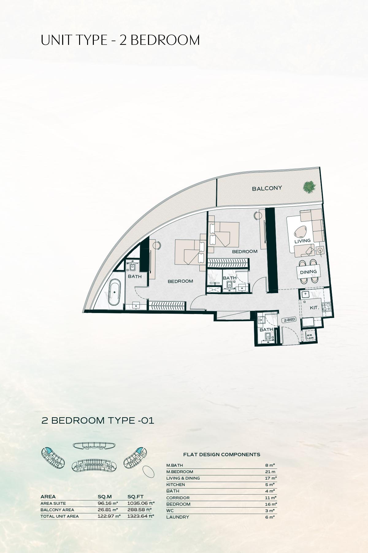 Binghatti Aquarise floor plan 3