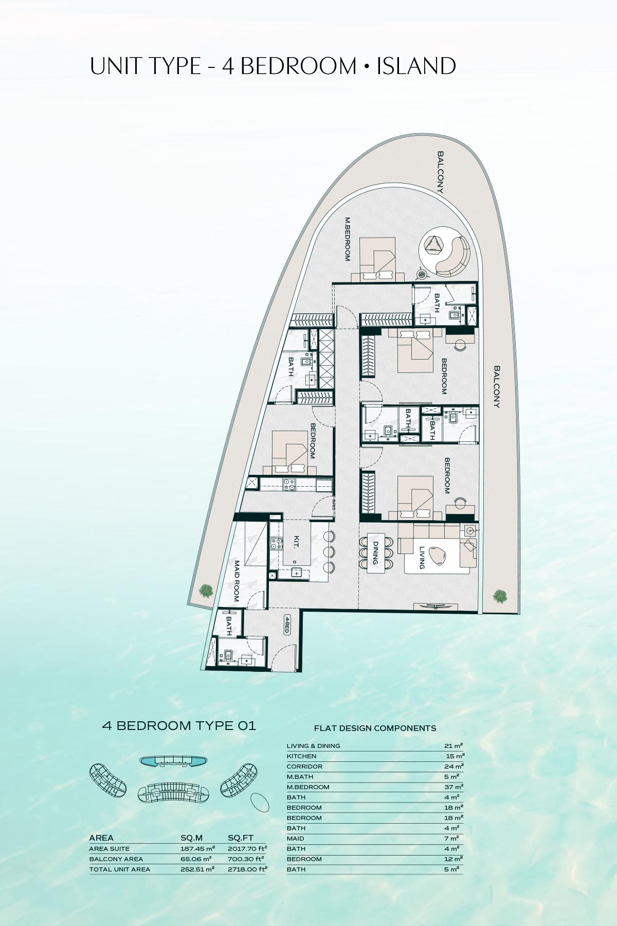 Binghatti Aquarise floor plan 5