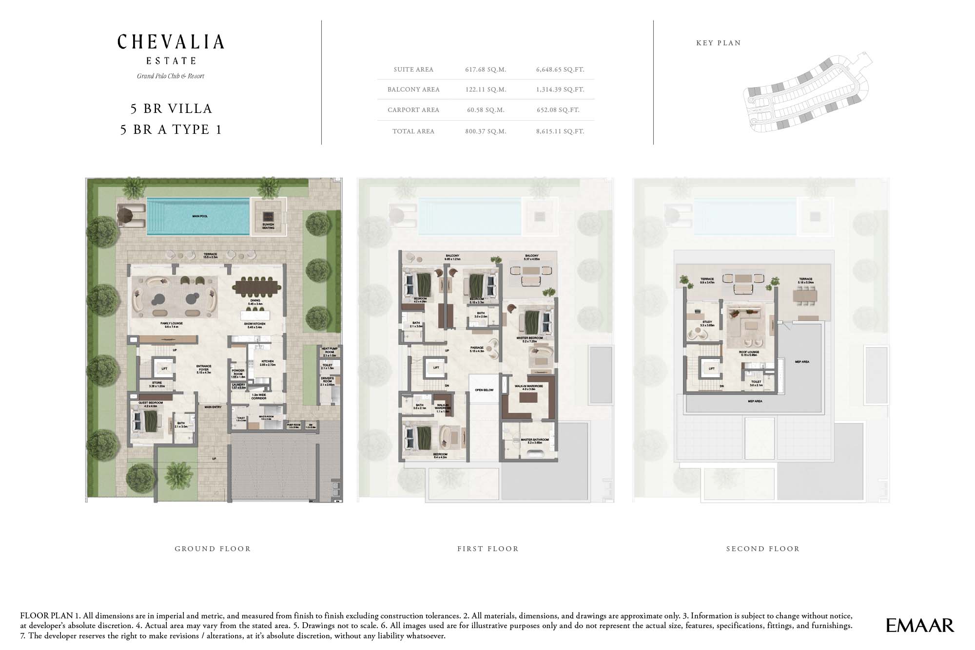 Chevalia Estate at Grand Polo floor plan 1