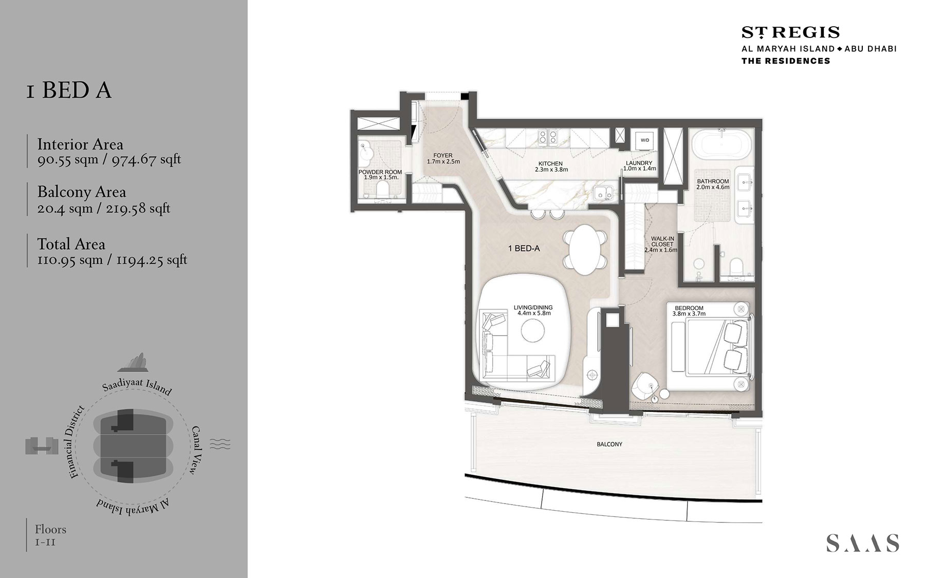 St Regis The Residences at Al Maryah floor plan 1