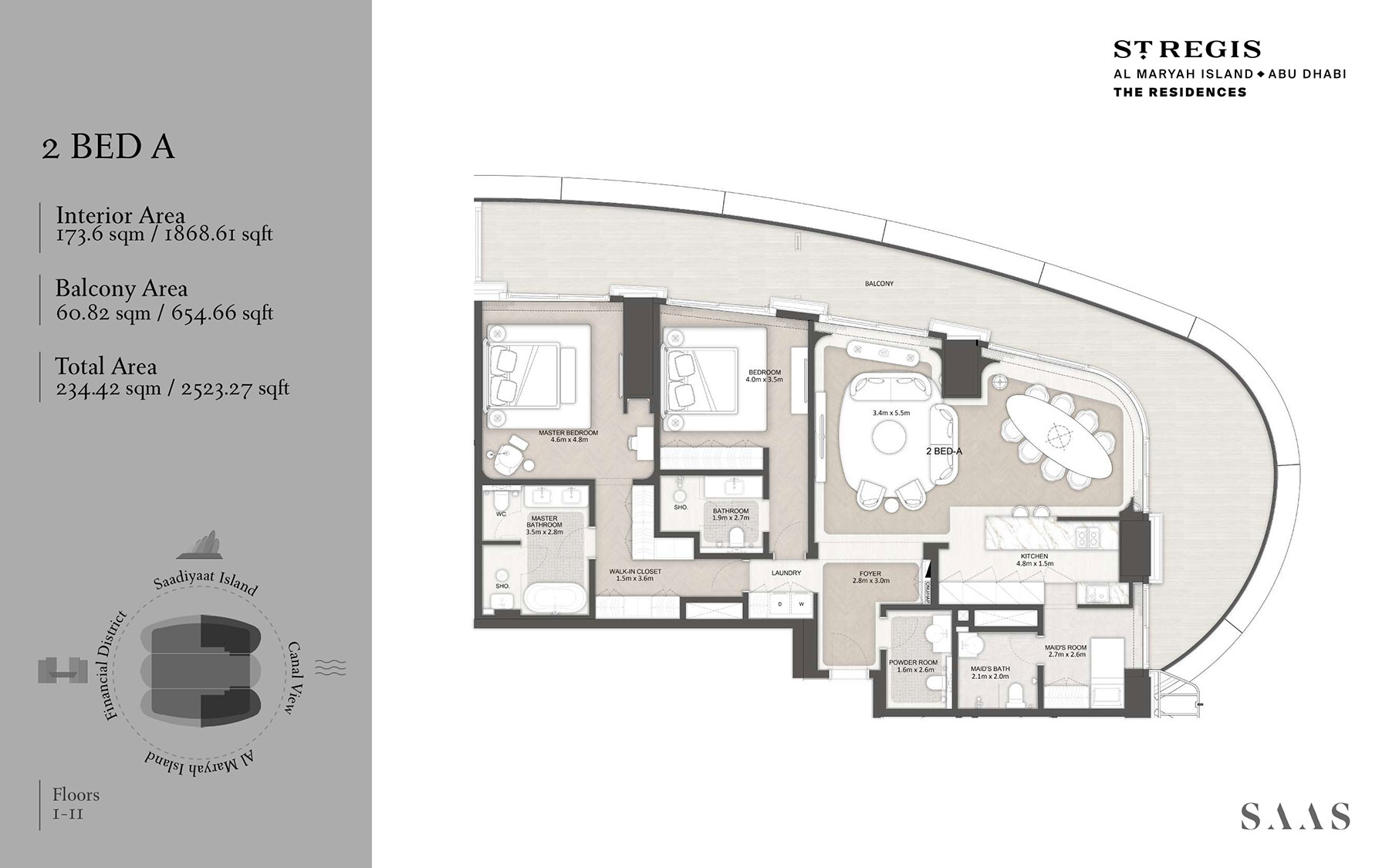 St Regis The Residences at Al Maryah floor plan 2